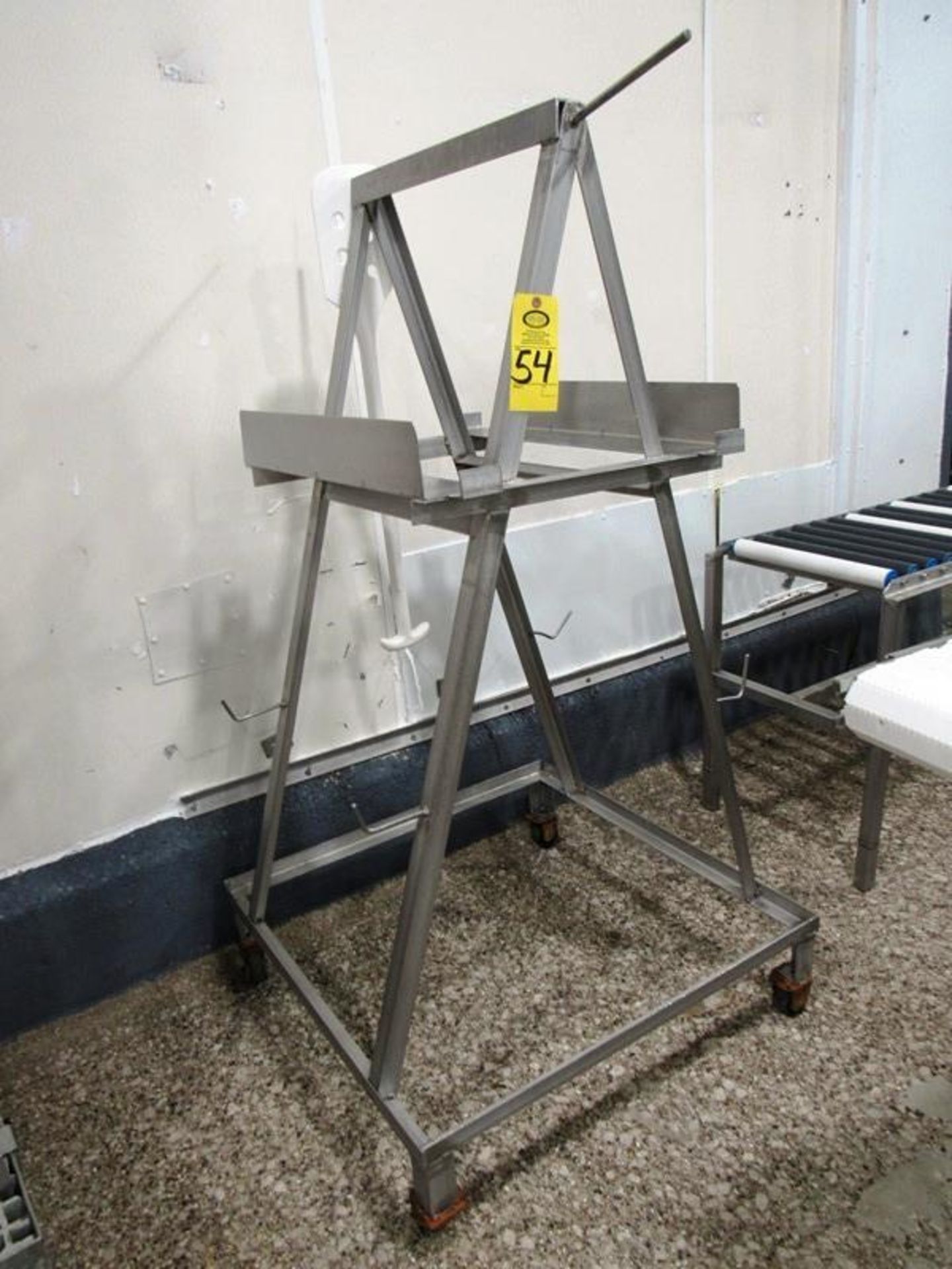 Stainless Steel Parts Cart, 3' W X 3' L X 66" T Removal: By Appointment Only. Required Rigging