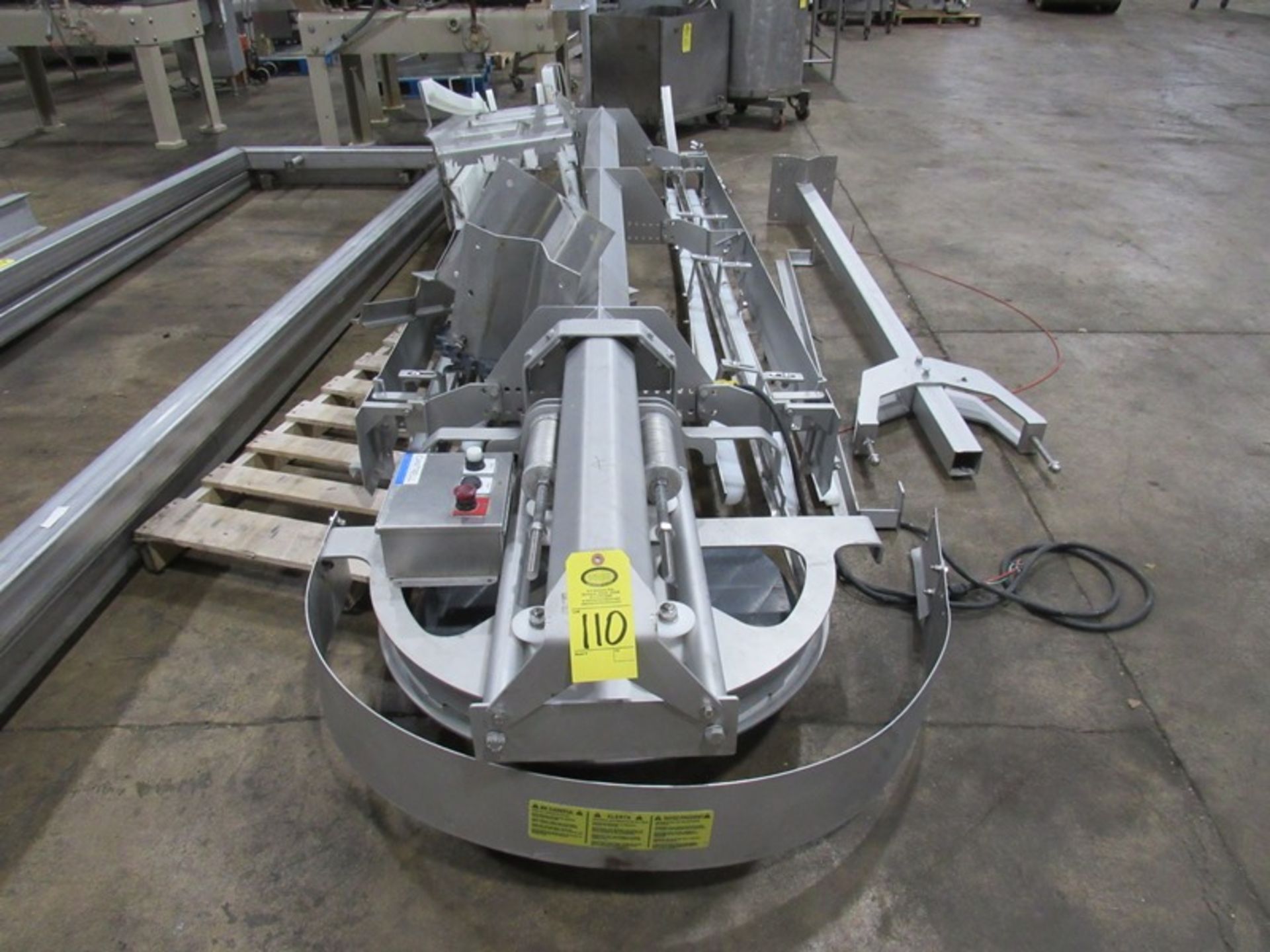 Cantrell Mdl. CWCS-8400 Wing Segmenter, Ser. #21481, with overhead conveyor system, (2) stainless - Image 10 of 20