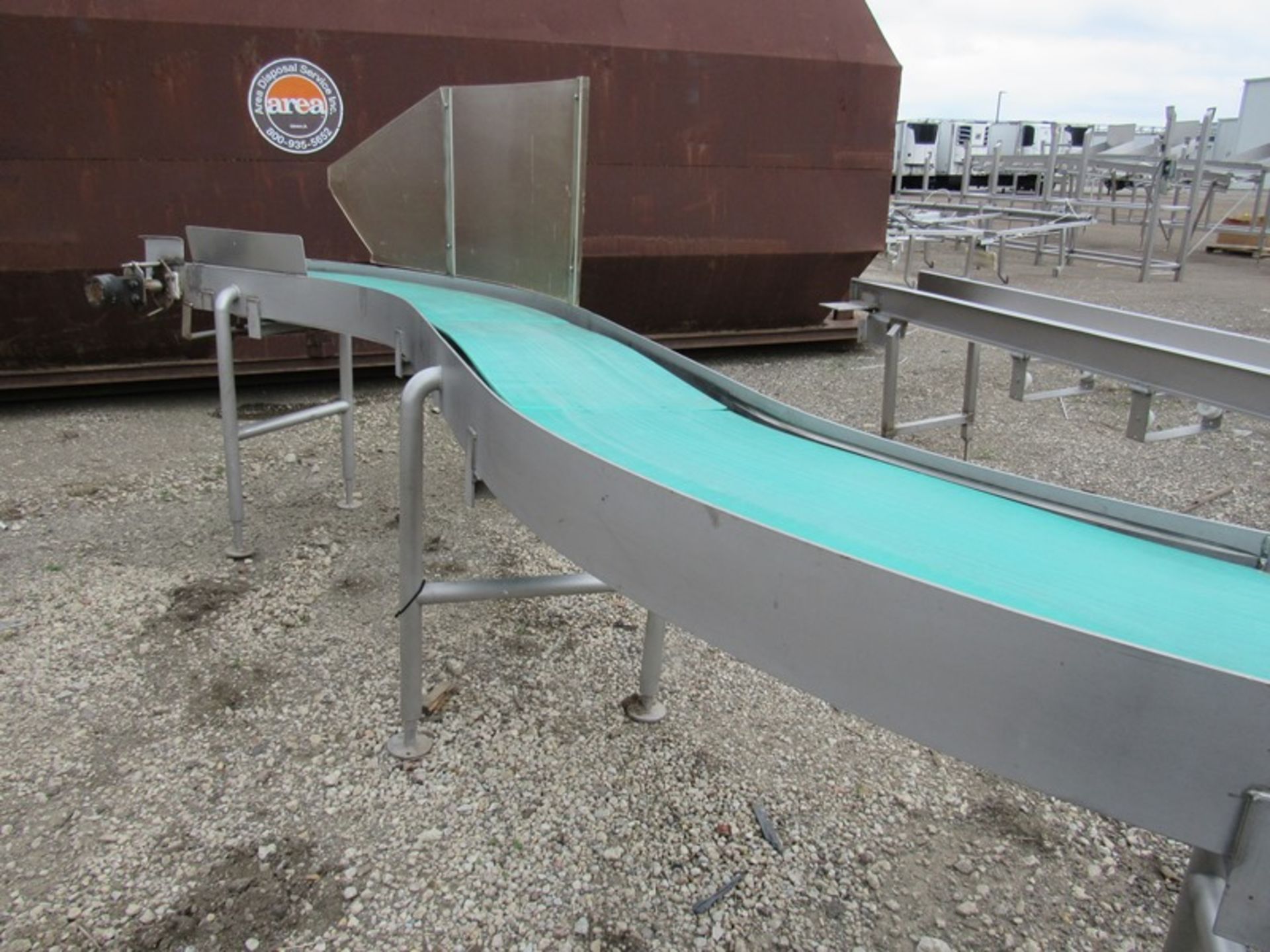 Stainless Steel Conveyor, "S", 12" W X 16' L, hydraulic drive (Loading Fee: $100.00 - Rigger: Norm - Image 3 of 3