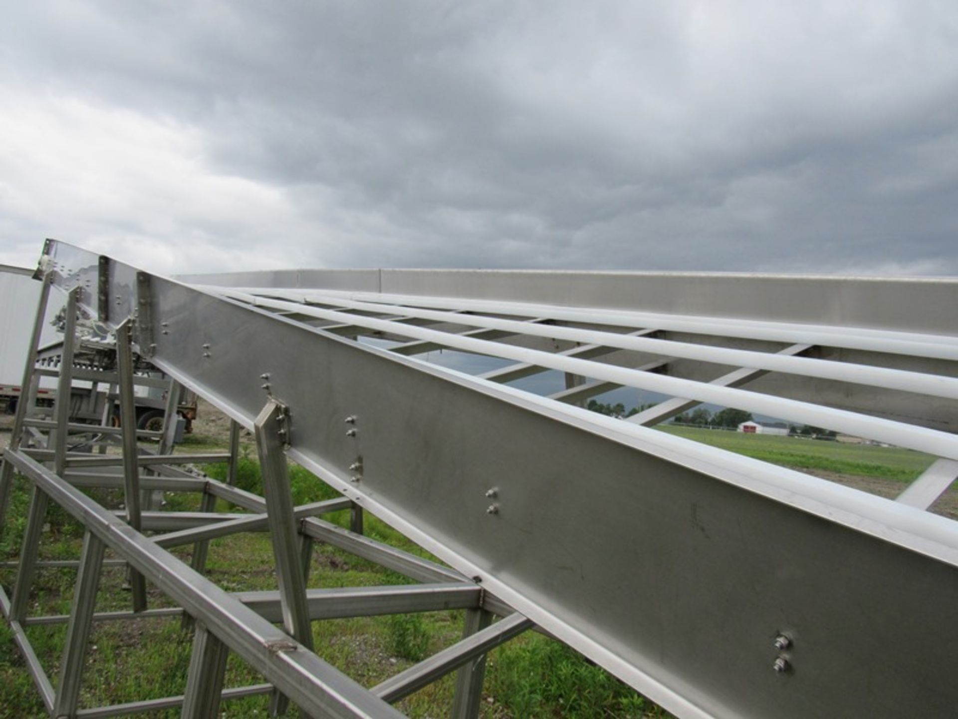 Stainless Steel Conveyor on stand, 36" W X 20' Long (Loading Fee: $150.00 - Rigger: Norm Pavlish - - Image 2 of 4