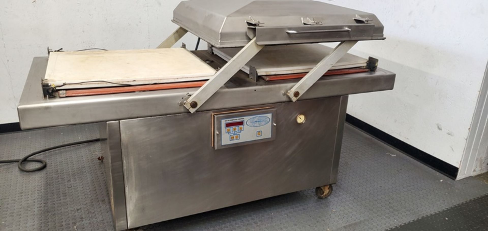 Sipromac Mdl. 650A Double Chamber Vacuum Packaging Machine, Ser. #02353, 208V/3PH/60Hz, missing some