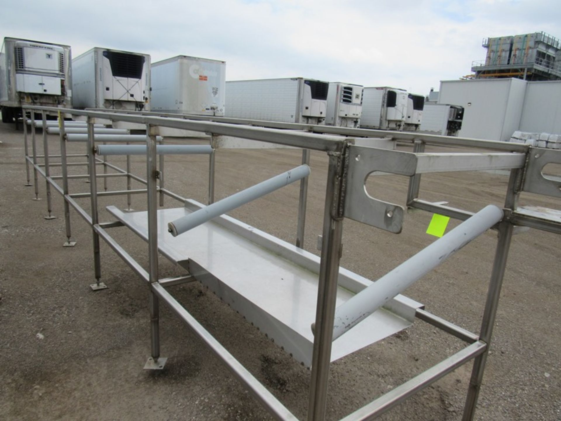 Stainless Steel Conveyor, 36" W X 25' L, no drive (Loading Fee: $150.00 - Rigger: Norm Pavlish -