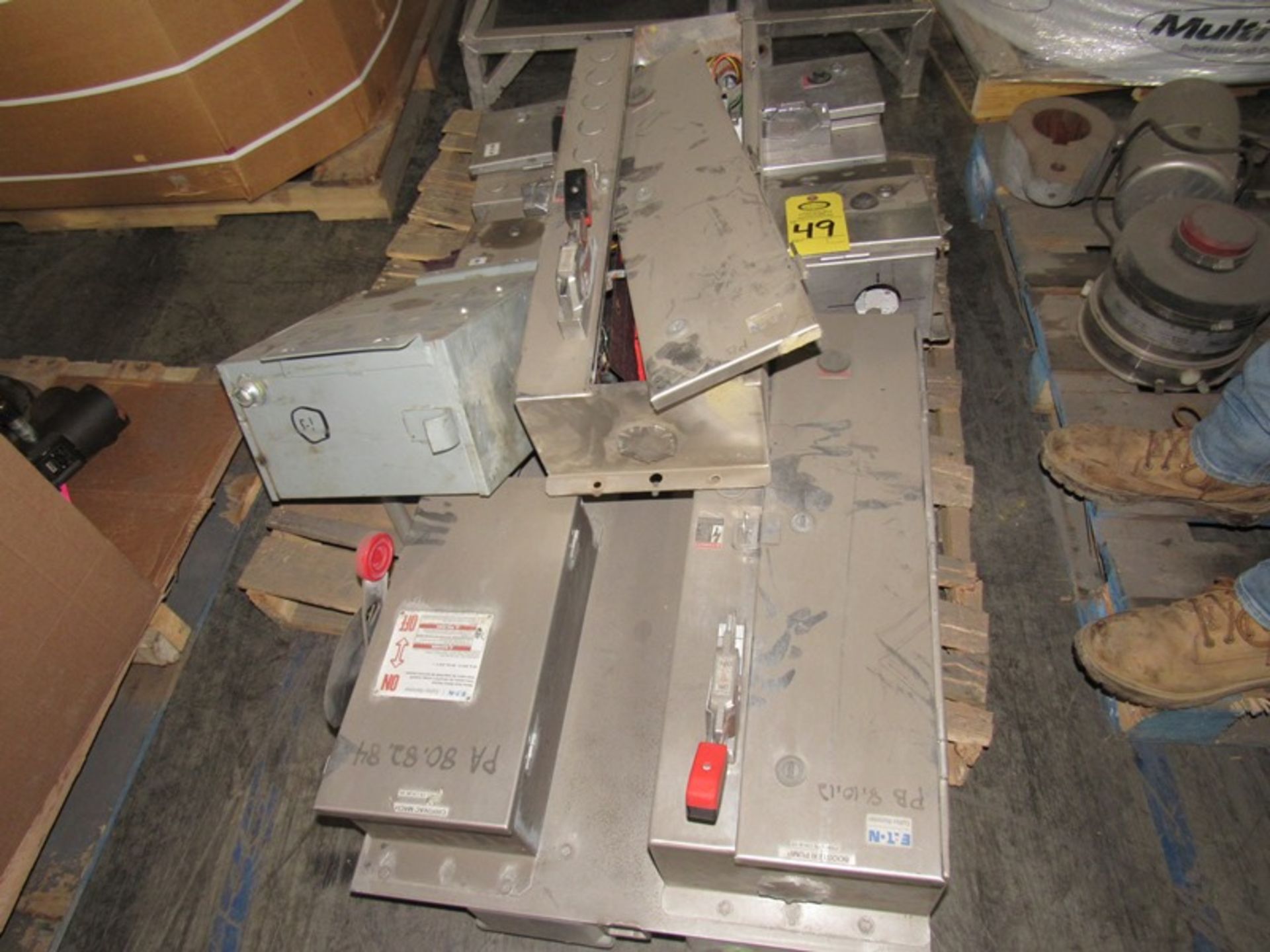 Lot (4) Stainless Steel Electrical enclosures (Loading Fee: $50.00 - Rigger: Norm Pavlish - Nebraska