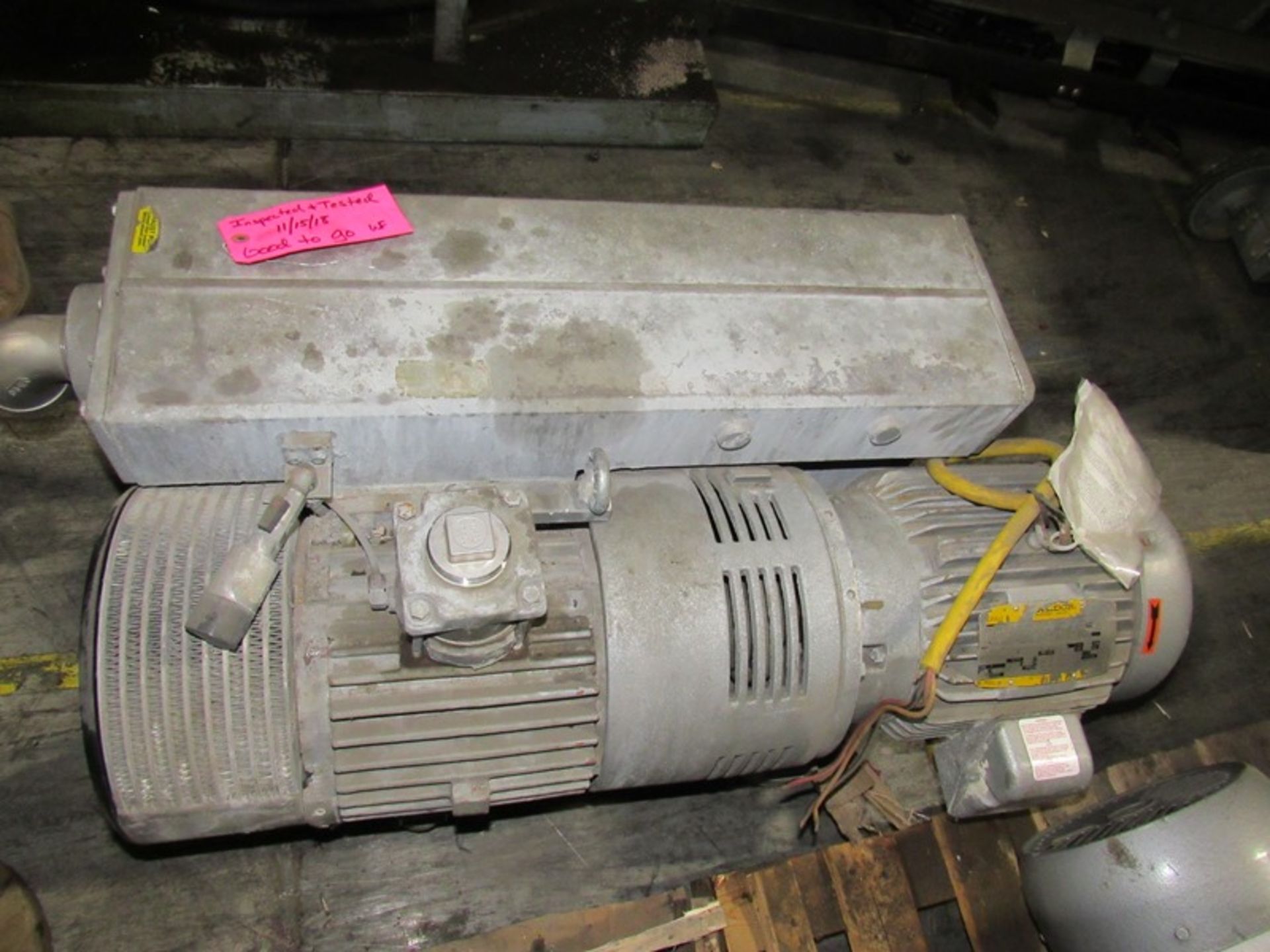 Busch Mdl. RA0255D506101 Vacuum Pump, 10 h.p., 230/460 volts, Ser. #U065006858 (Loading Fee: $50.