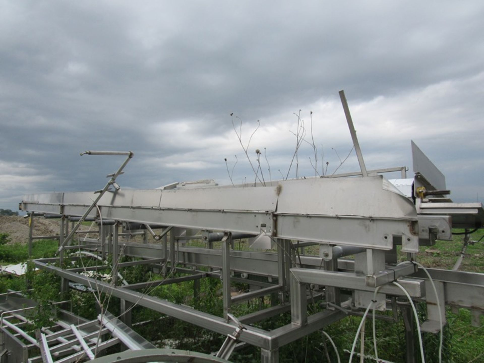 Stainless Steel Boning Conveyor, (2) 18" W X 21' L Belts (4) drop chutes, 12" wide bottom - Image 5 of 5