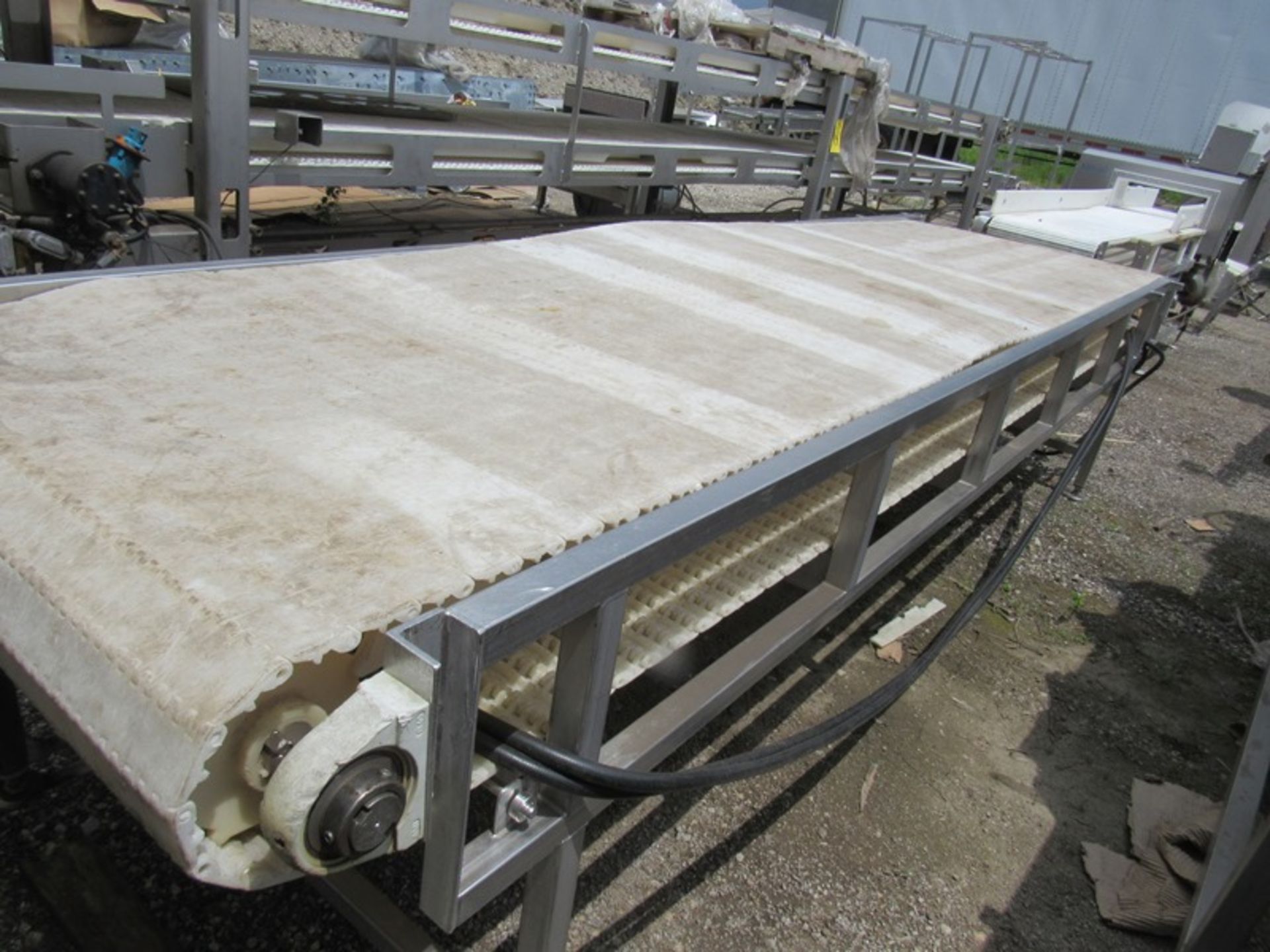 Stainless Steel Conveyor, 36" Wide X 13' Long, hydraulic drive (Loading Fee: $150.00 - Rigger: