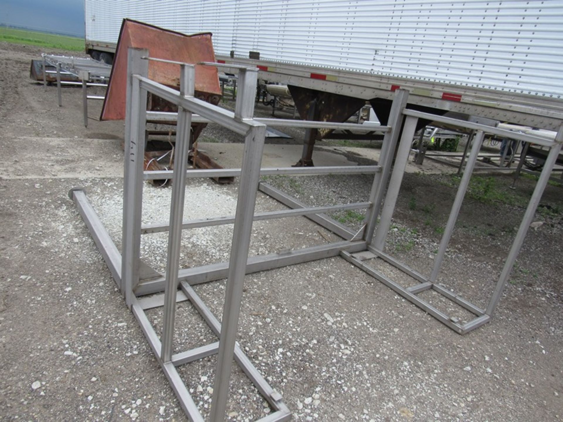 Scrap Lot, Stainless Steel Conveyor Frames, (7) pieces (Loading Fee: $250.00 - Rigger: Norm - Image 2 of 6