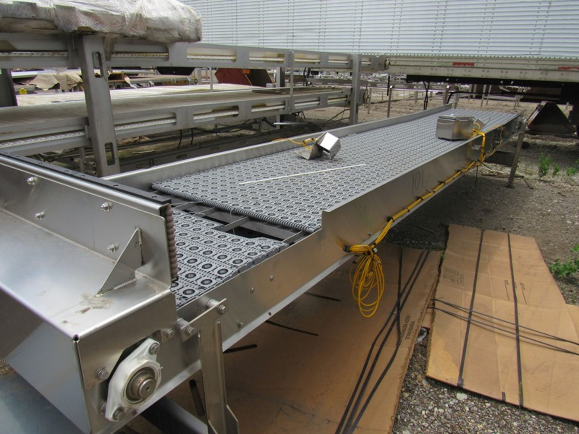 BMI Stainless Steel Conveyor, 30" W X 16' Long plastic belt (Loading Fee: $150.00 - Rigger: Norm - Image 3 of 4