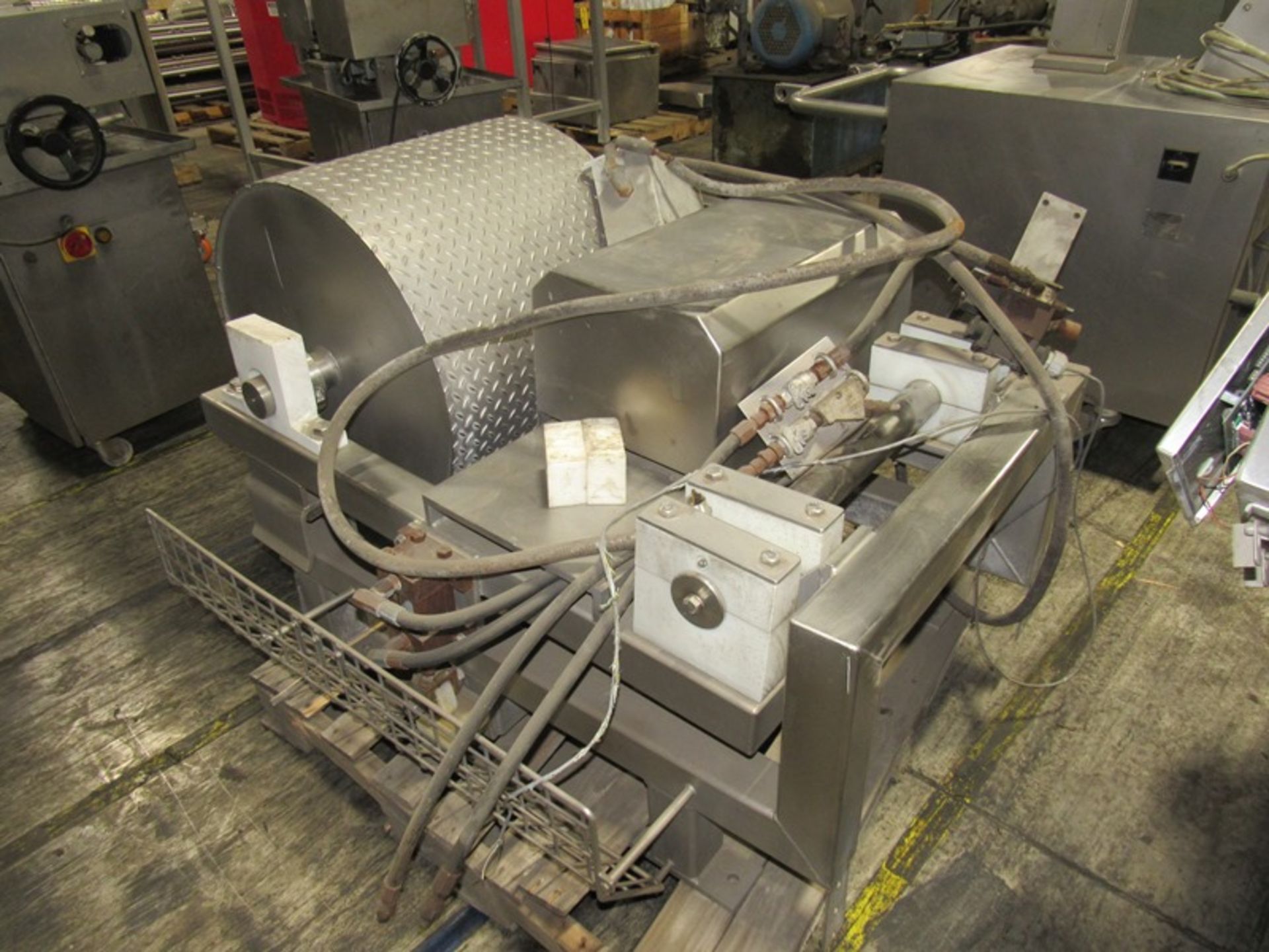 Leblanc Stainless Steel Belly Roller, 24" diam. X 20" wide roller, hydraulic operation (Loading Fee: - Image 3 of 3