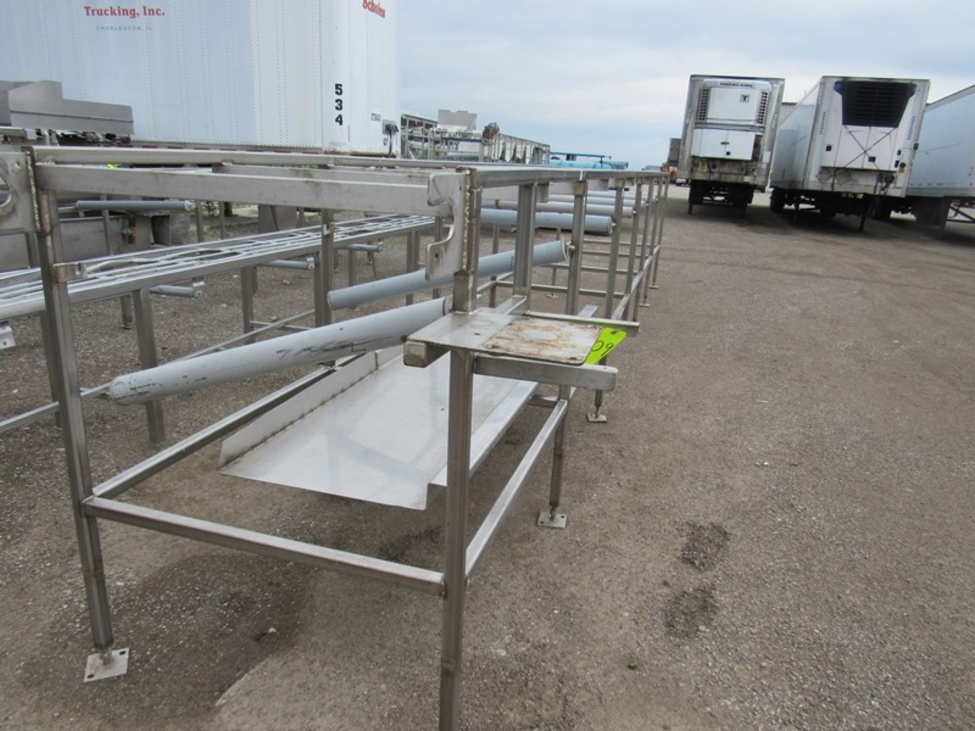 Stainless Steel Conveyor, 36" W X 25' L, no drive (Loading Fee: $150.00 - Rigger: Norm Pavlish - - Image 2 of 4