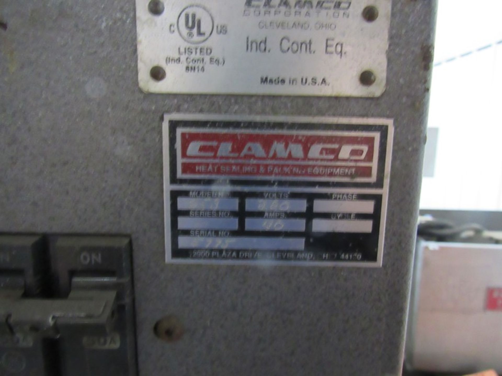 Clamco Mdl. 853 Electric Shrink Tunnel, Ser. #5775, 22" W X 8" Tall X 44" Long, tunnel , 6' L - Image 2 of 2