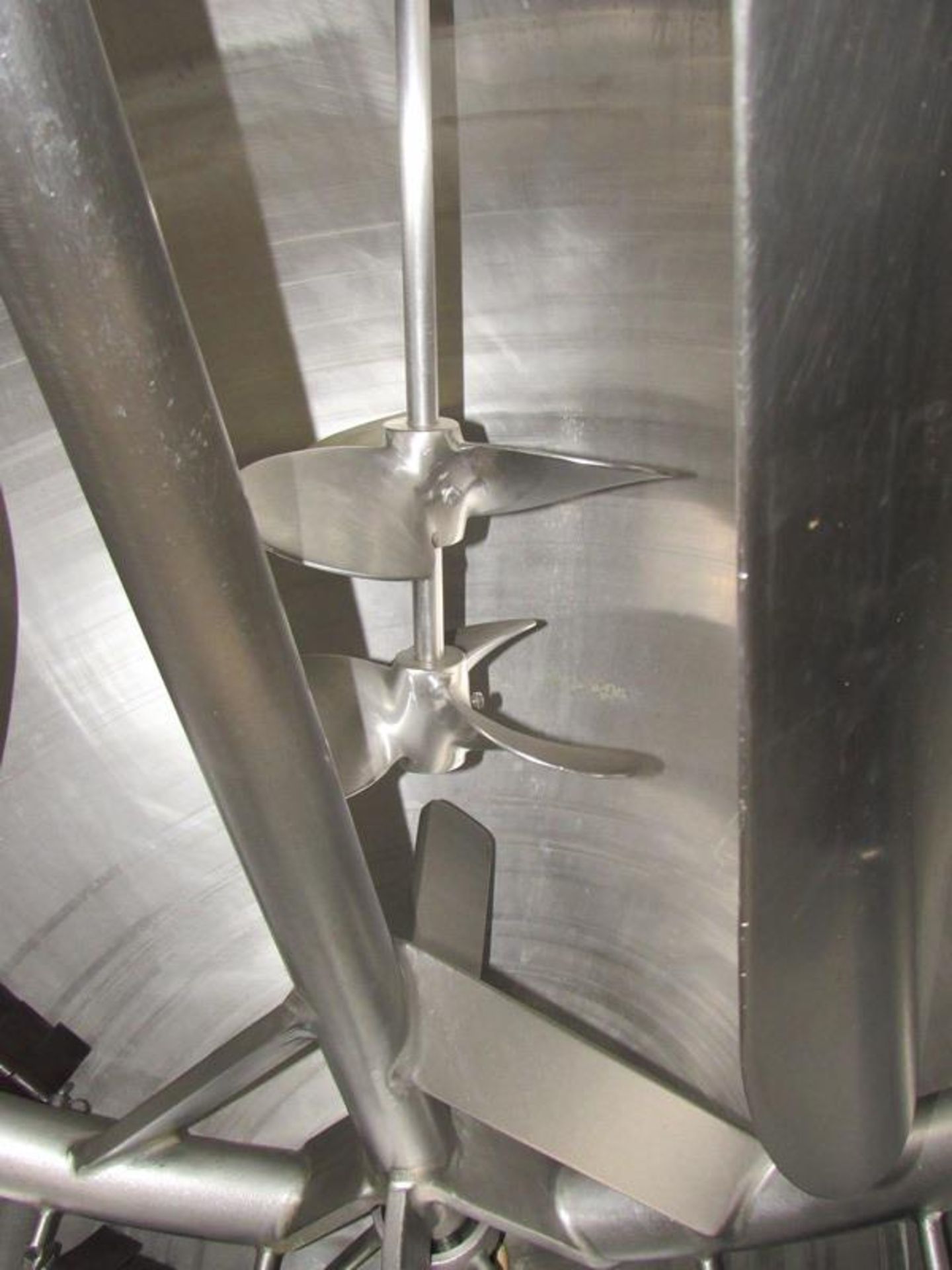 Hamilton Stainless Steel Jacketed Kettle with side bottom scrape agitation, stainless steel mixer - Image 10 of 23