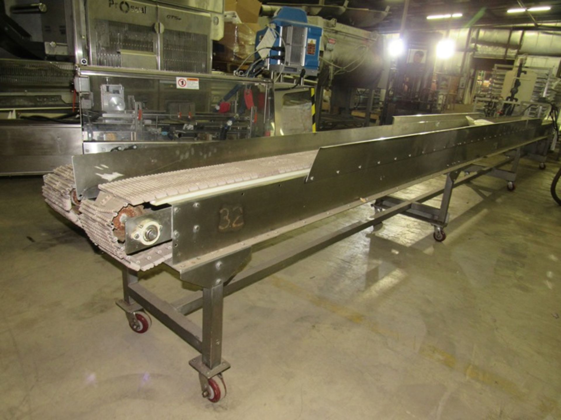 Kamflex Portable Dual Lane Transfer Conveyor, 7 1/2" W X 26' L, 1 h.p., stainless steel, 230/460 - Image 3 of 6