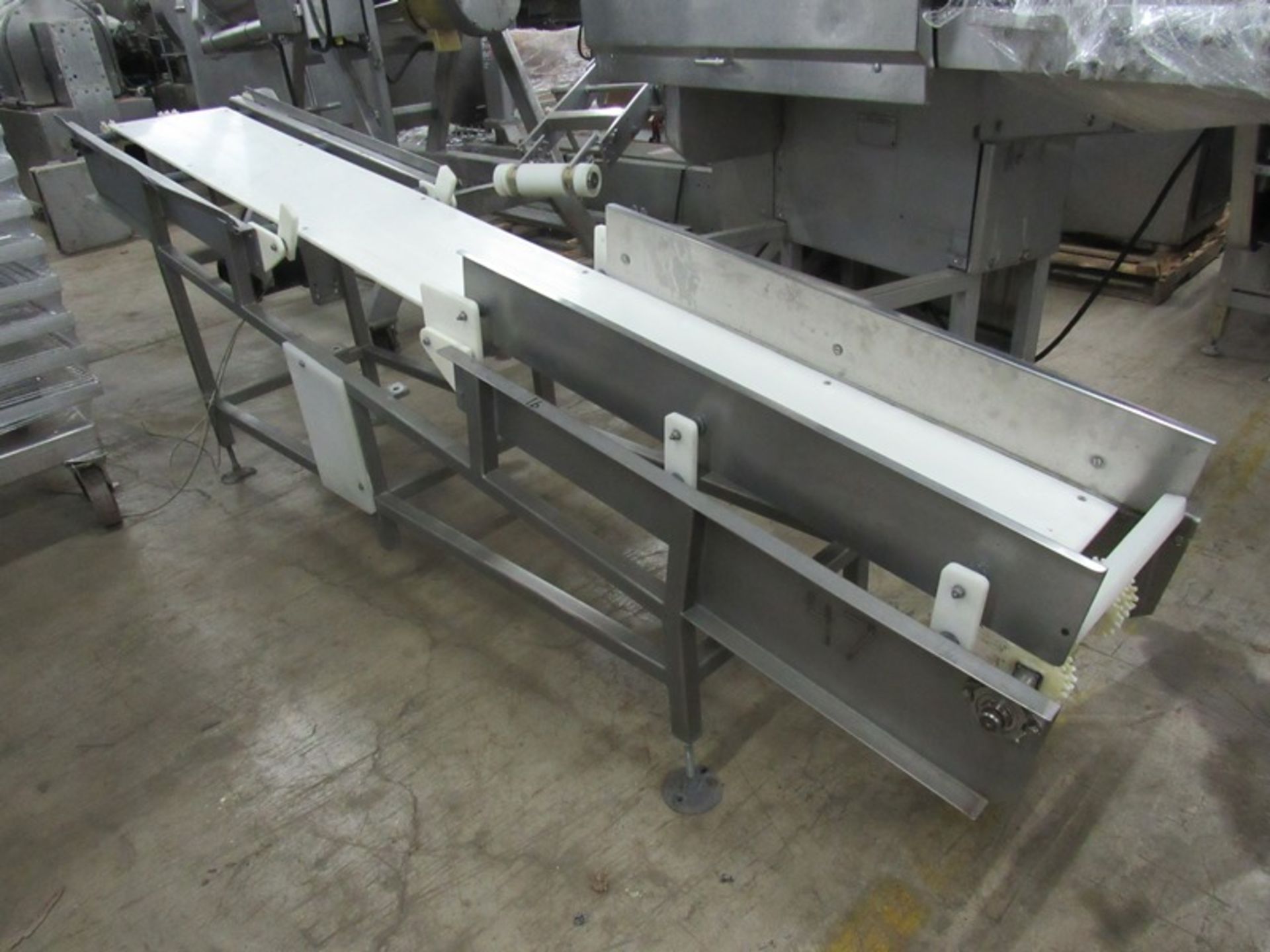 Incline Conveyor, 12" W X 113" L (no belt) Located in Sandwich, IL