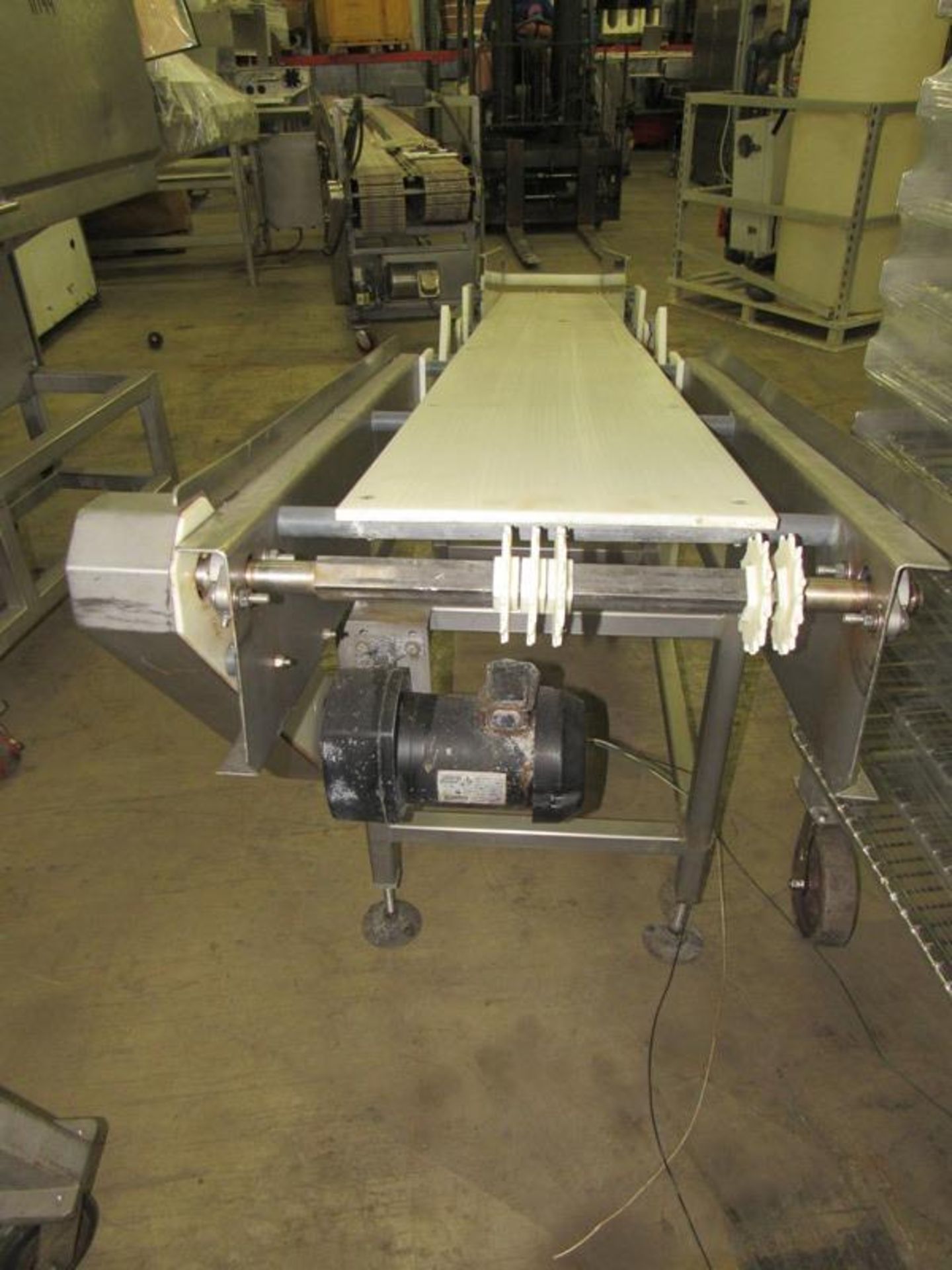 Incline Conveyor, 12" W X 113" L (no belt) Located in Sandwich, IL - Image 4 of 4