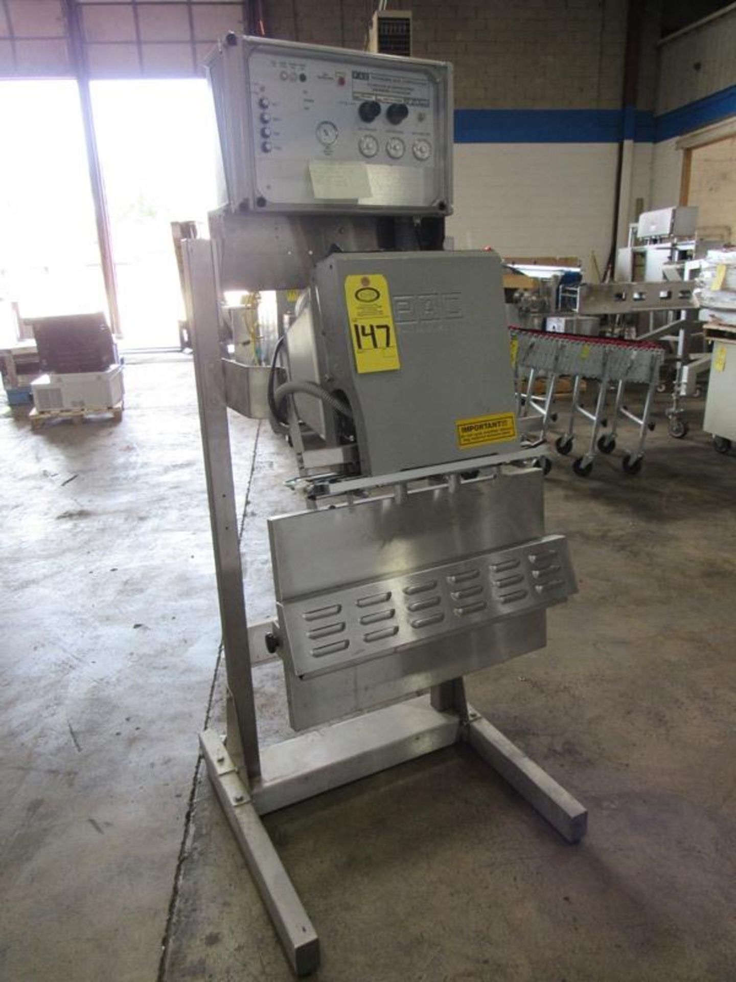 PAC Mdl. PVS-GA18 Band Sealer, Ser. #GA1120-159198, 18" wide seal bar, 120 volts, foot pedal Locate