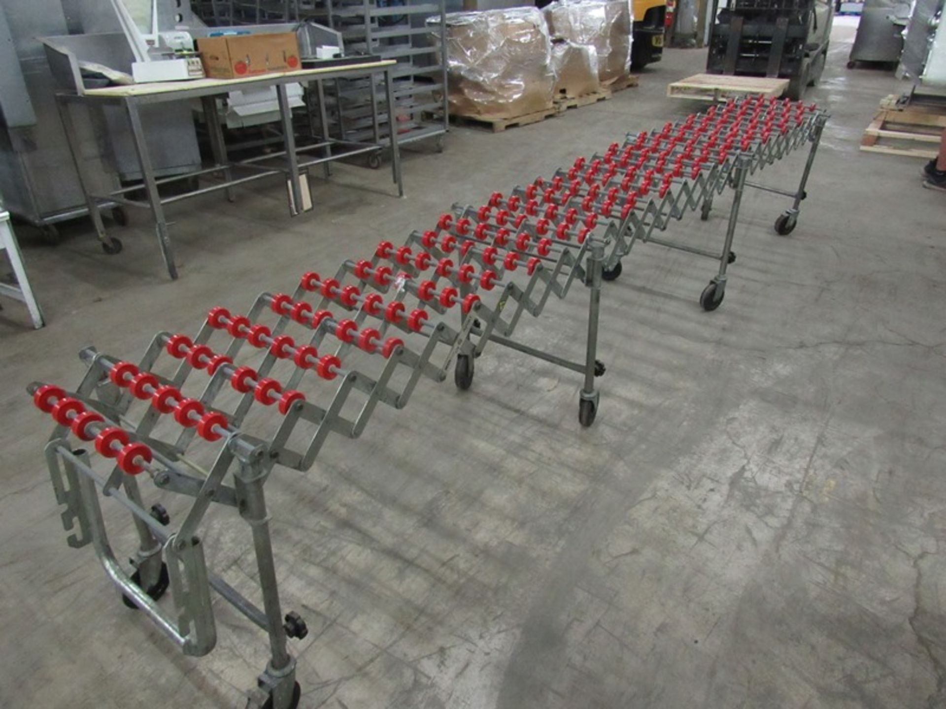 Nesta Flex Mdl. 175 Portable Expandable Roller Conveyor, 18" W X 13' L expanded, Located in Sandwich - Image 2 of 2