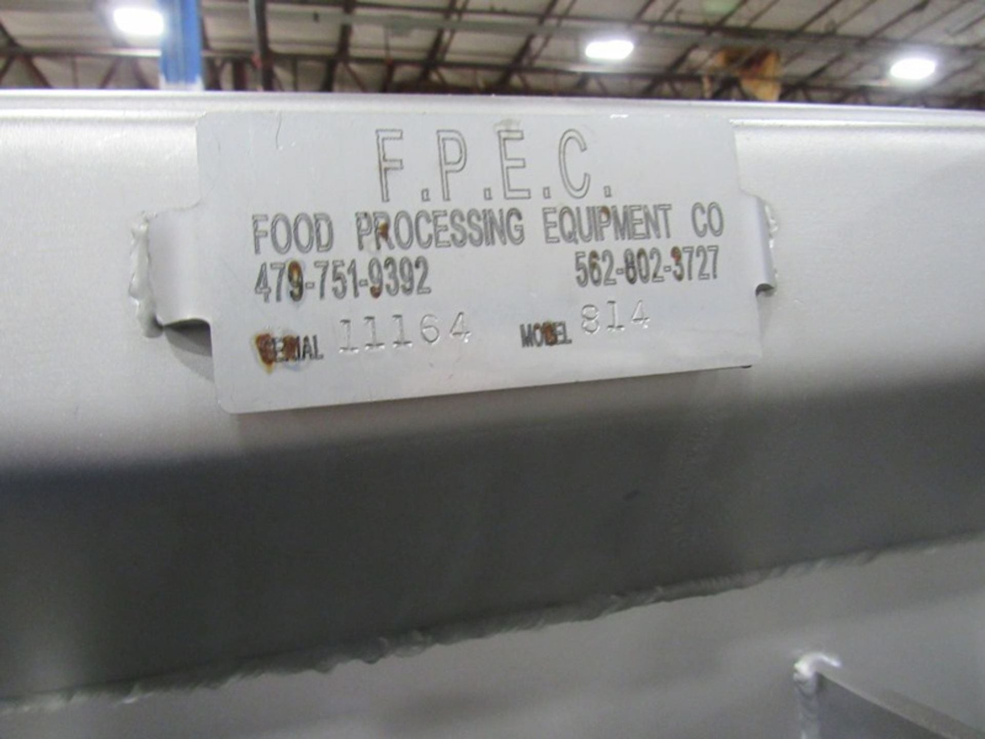 FPEC Mdl. 814 Stainless Steel Dual Shaft Paddle Blender, Ser. #11164, Mfg. 9/25/2020, approx. new - Image 22 of 22