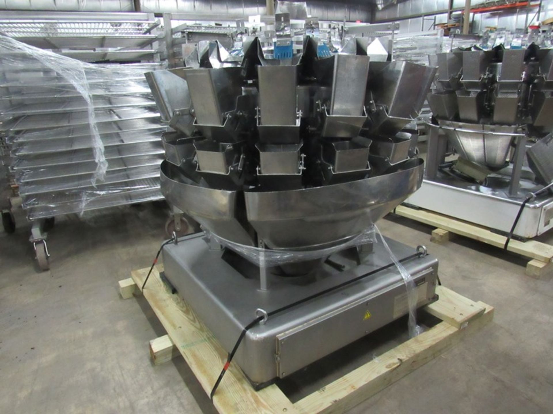 Ishida Mdl. CCW-NZ-214W-S/30-WP Stainless Steel 14 Smooth Bucket Scale, Ser. #40297, Mfg. 1999 with