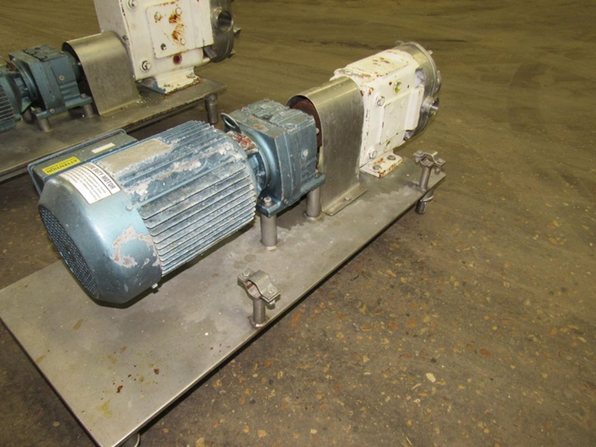 Positive Displacement Pump, 2" inlet/outlet, 3 h.p. motor, 230/460 volt Located in Sandwich, IL - Image 2 of 3