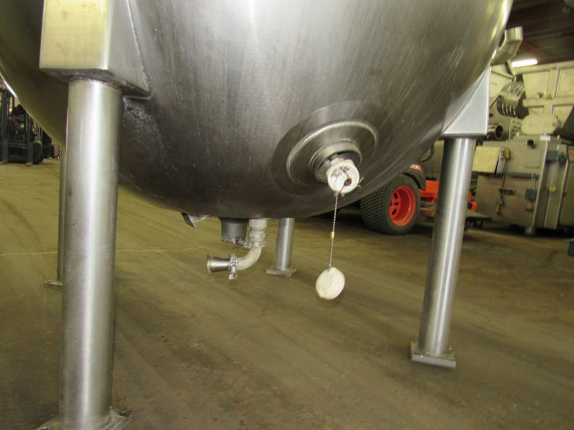 Hamilton Stainless Steel Jacketed Kettle with side bottom scrape agitation, stainless steel mixer - Image 4 of 23
