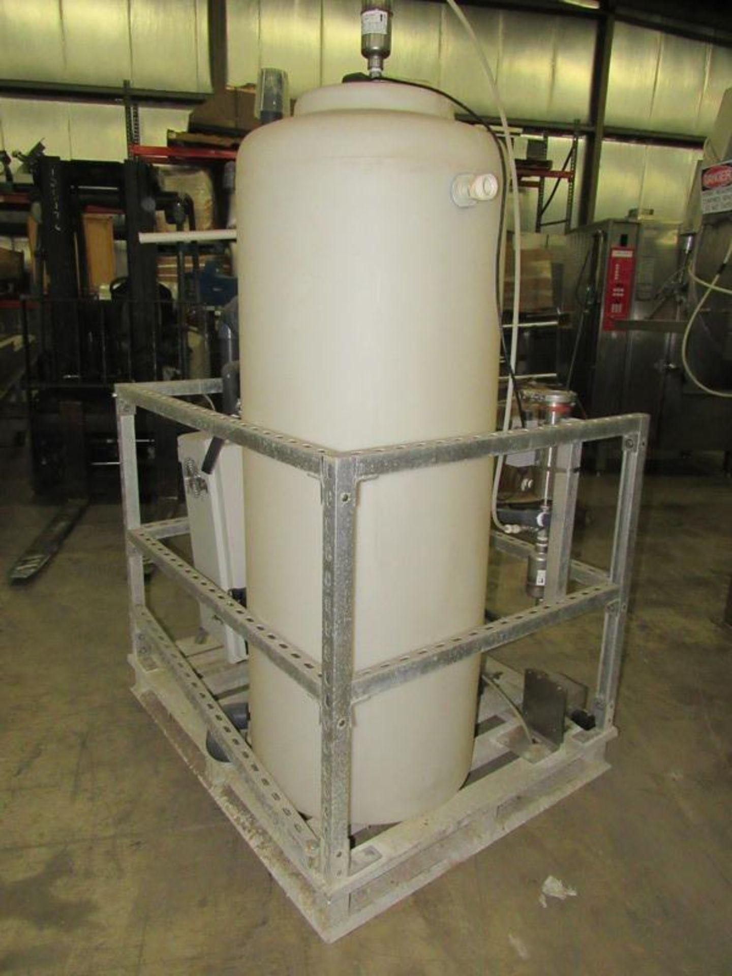 Air Step Corp PSA Oxygen Generator with poly tank, 24" Dia. X 6' T with pump and controls Located in - Image 2 of 7