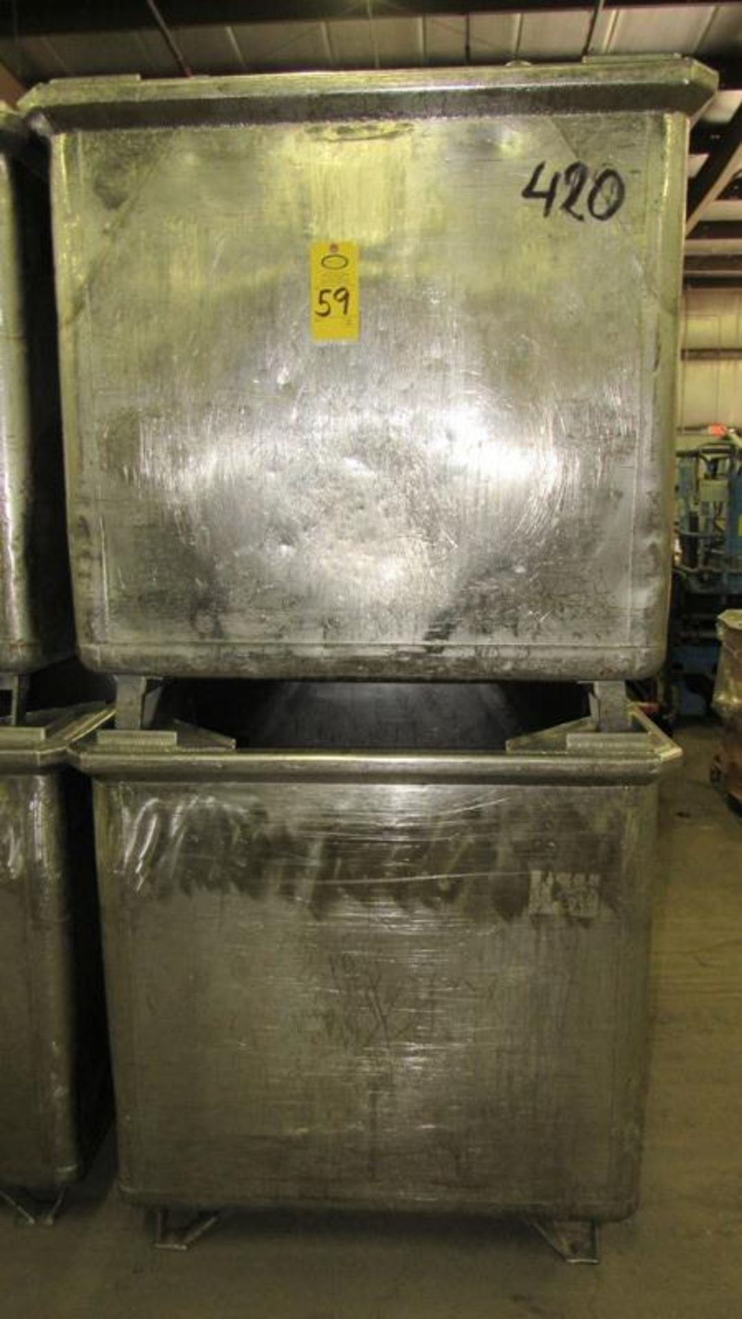 Stainless Steel Stackable Vats, 42" W X 42" L X 40" D, Located in Sandwich, IL