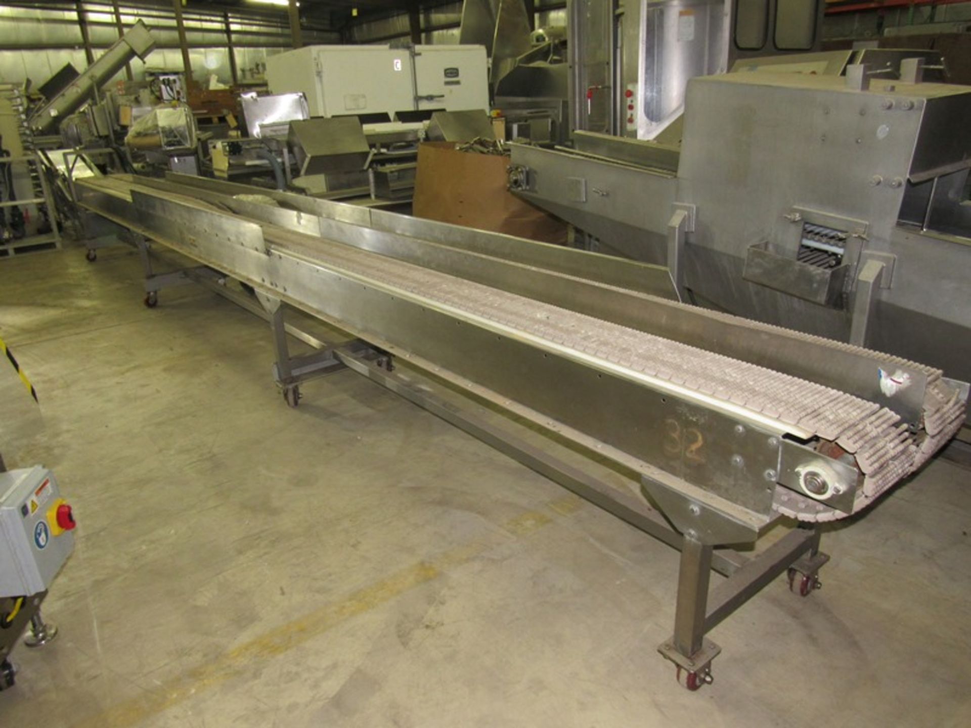 Kamflex Portable Dual Lane Transfer Conveyor, 7 1/2" W X 26' L, 1 h.p., stainless steel, 230/460 - Image 2 of 6