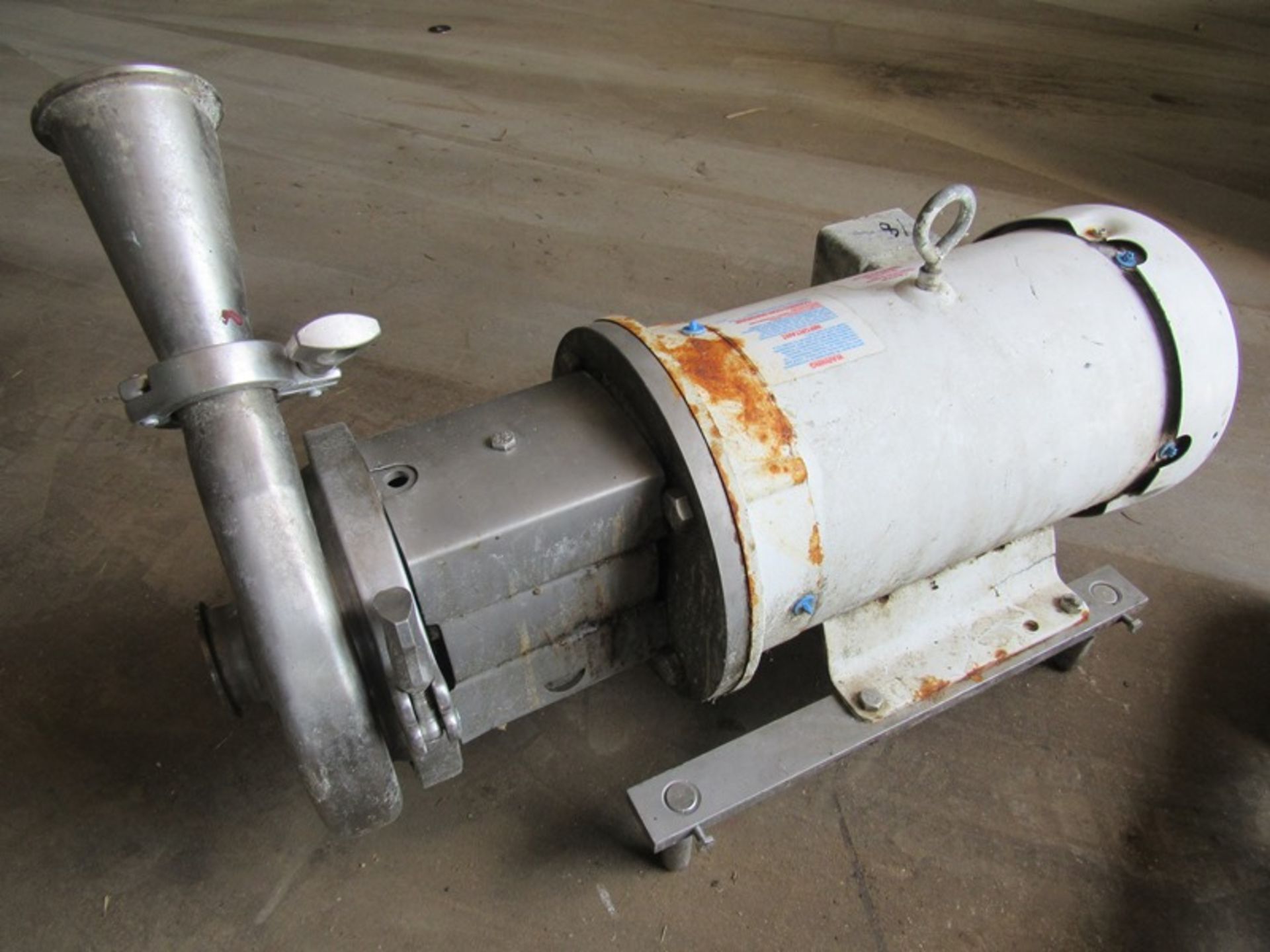 Ampco Pumps Mdl. A0216MDG21T-S Stainless Steel Centrifugal Pump, 2" inlet/outlet on 7 1/2 h.p. - Image 2 of 3