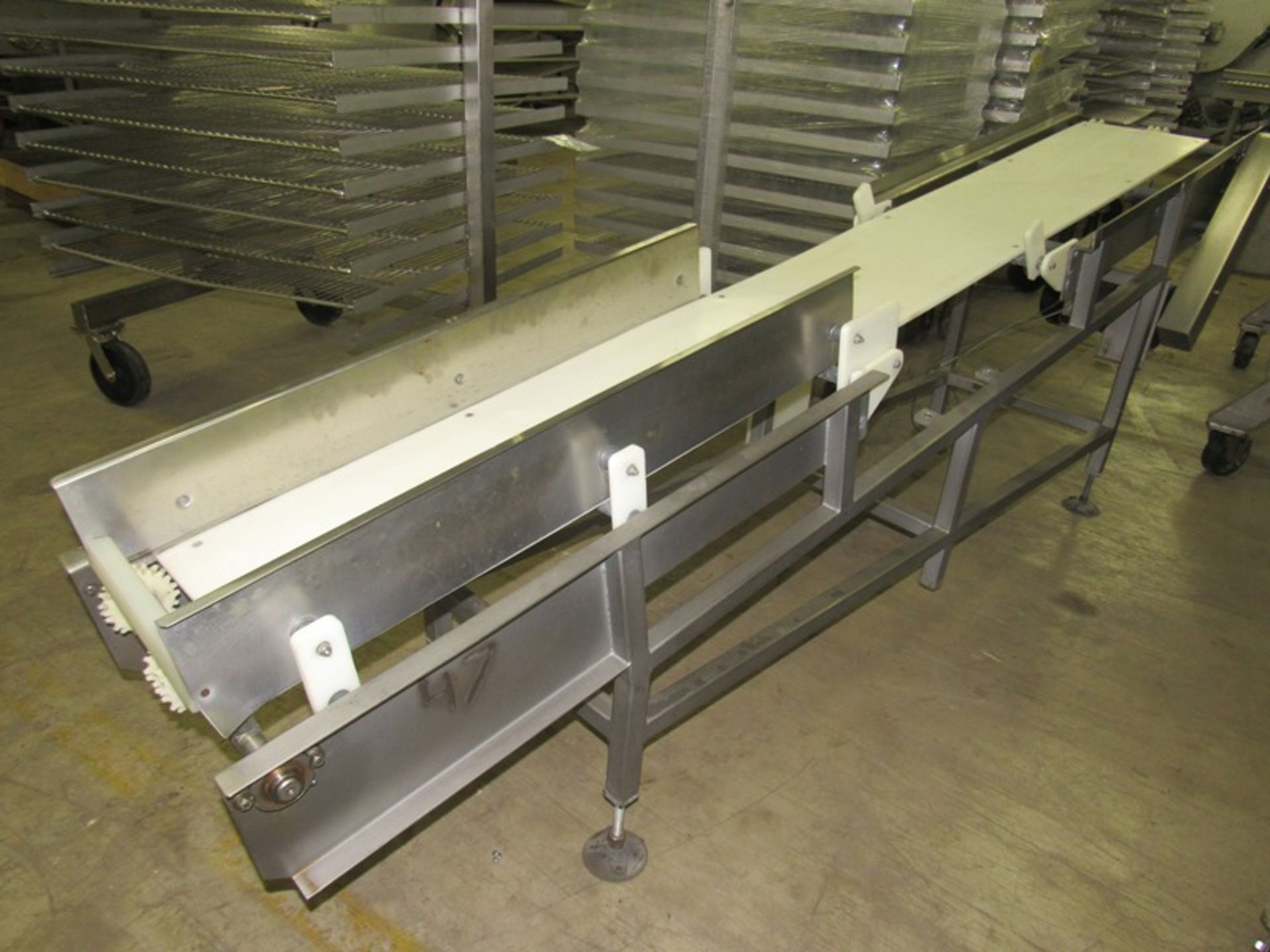 Incline Conveyor, 12" W X 113" L (no belt) Located in Sandwich, IL - Image 3 of 4