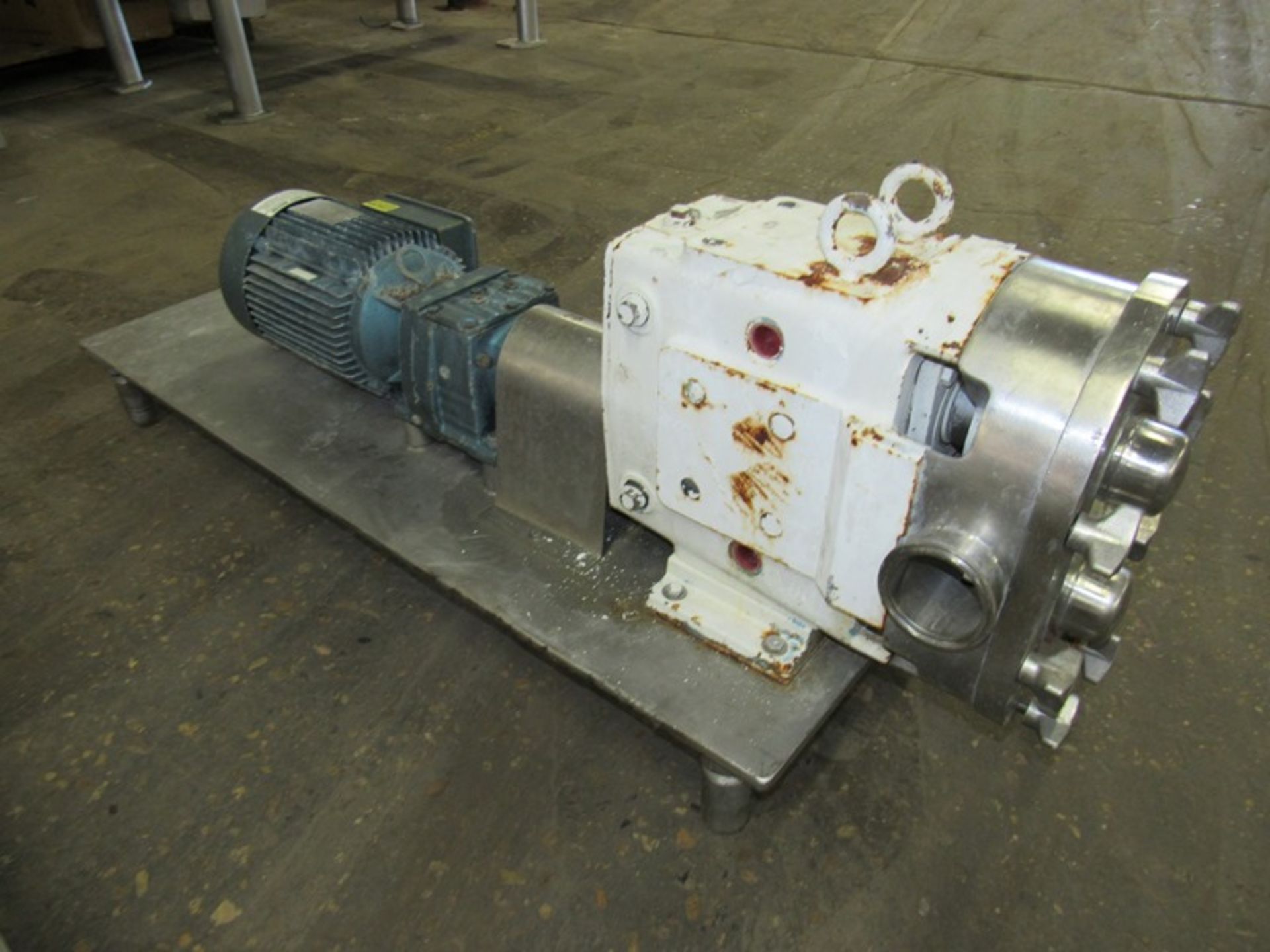 Waukesha Mdl. 60 Positive Displacement Pump on 3 h.p., 230/460 volt, 3 phase motor, Ser. #120184, 1"