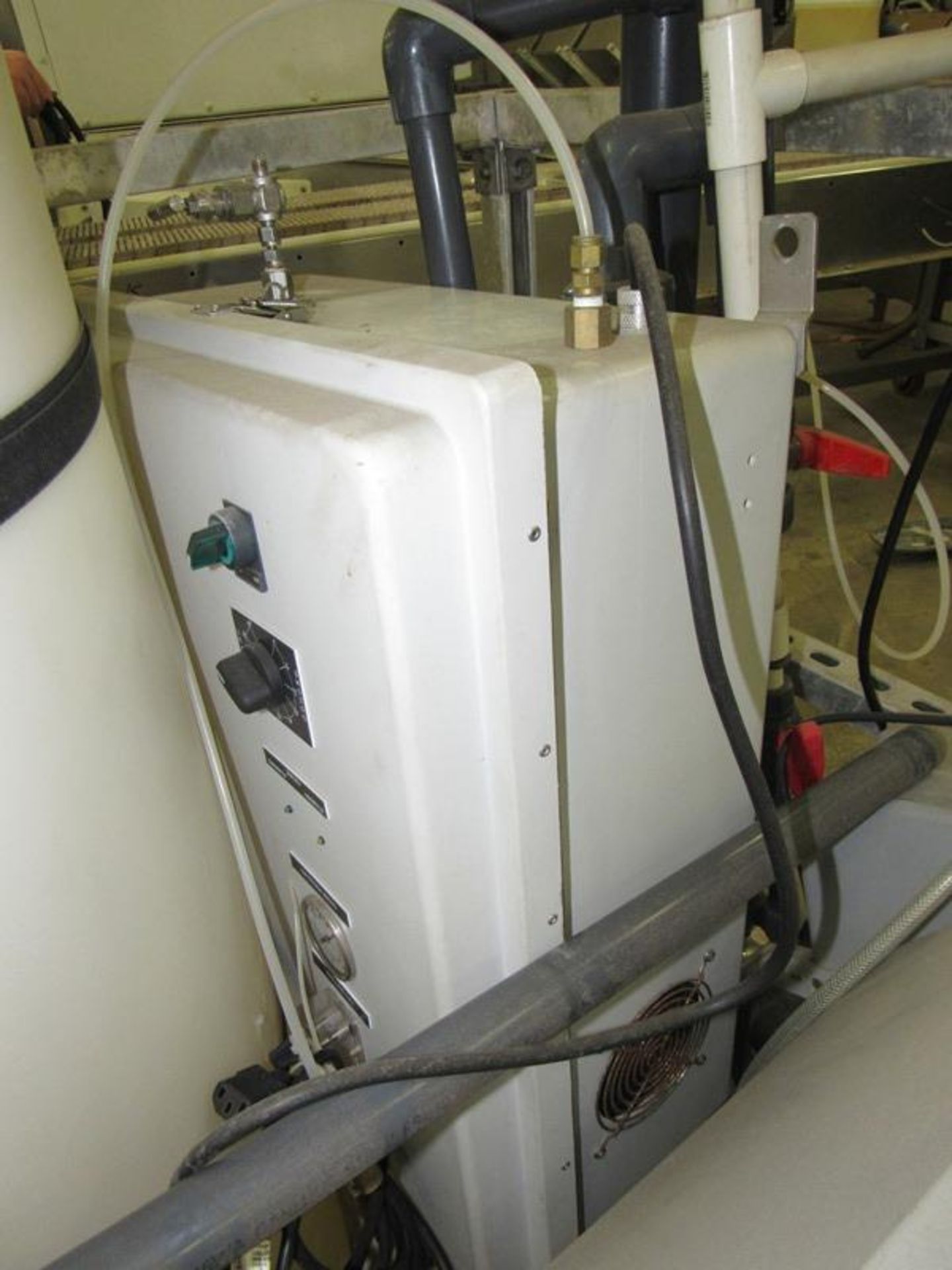 Air Step Corp PSA Oxygen Generator with poly tank, 24" Dia. X 6' T with pump and controls Located in - Image 4 of 7