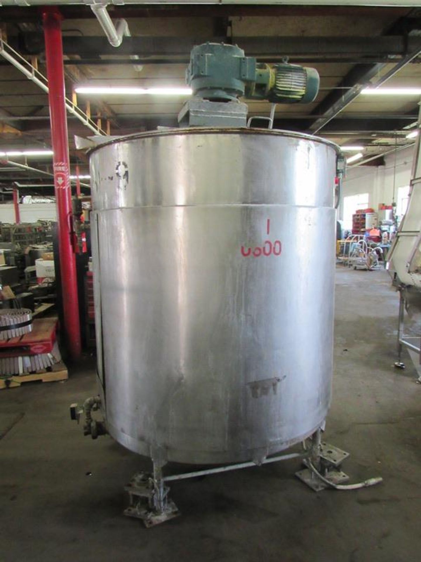 Groen Mdl. 800 Gal. Stainless Steel Jacketed Tank, 800 gallon capacity, 5' Dia. X 64" Deep with