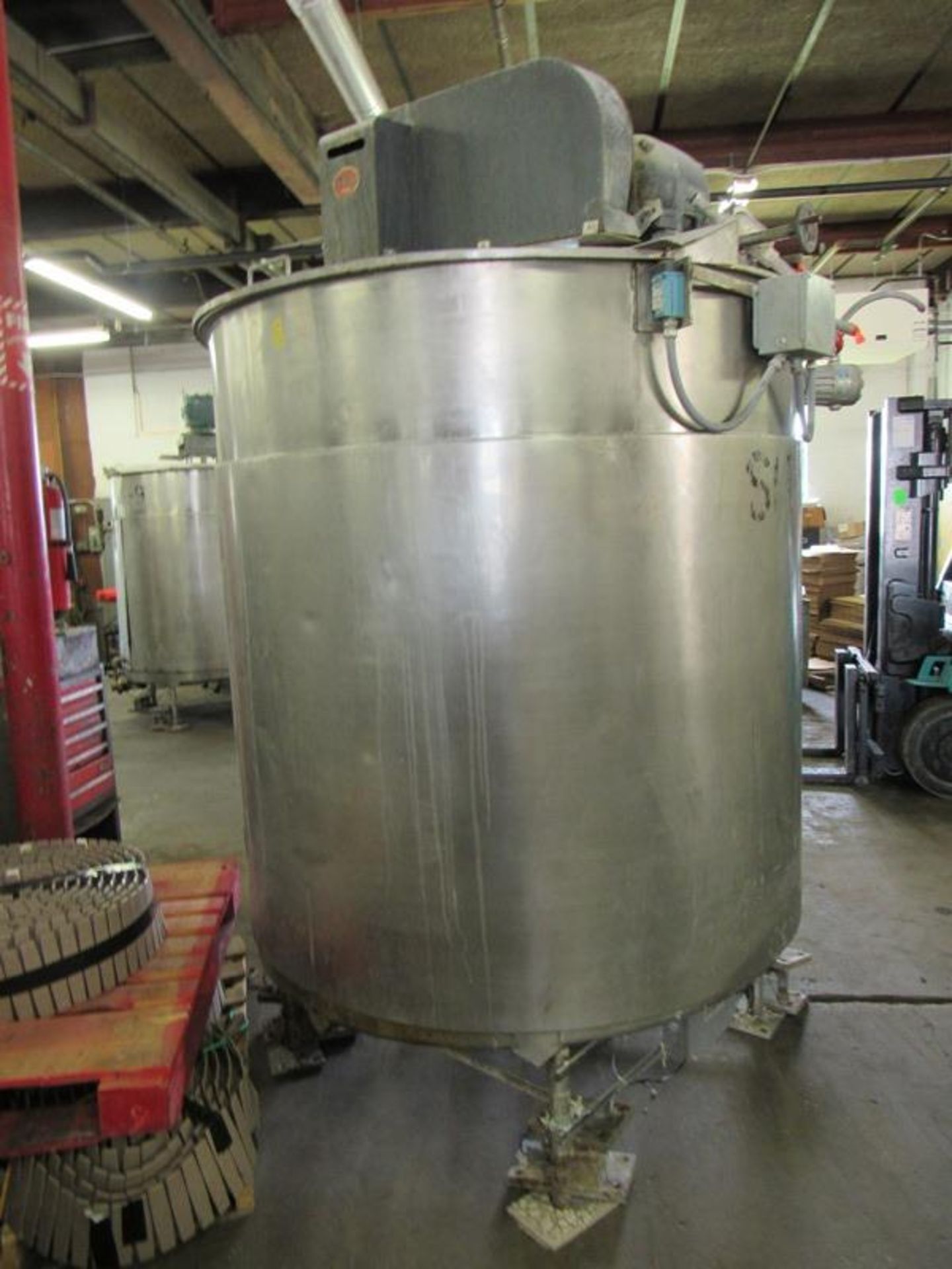 Groen Mdl. 800 Gal. Stainless Steel Jacketed Tank, 800 gallon capacity, 5' Dia. X 64" Deep with - Image 2 of 11