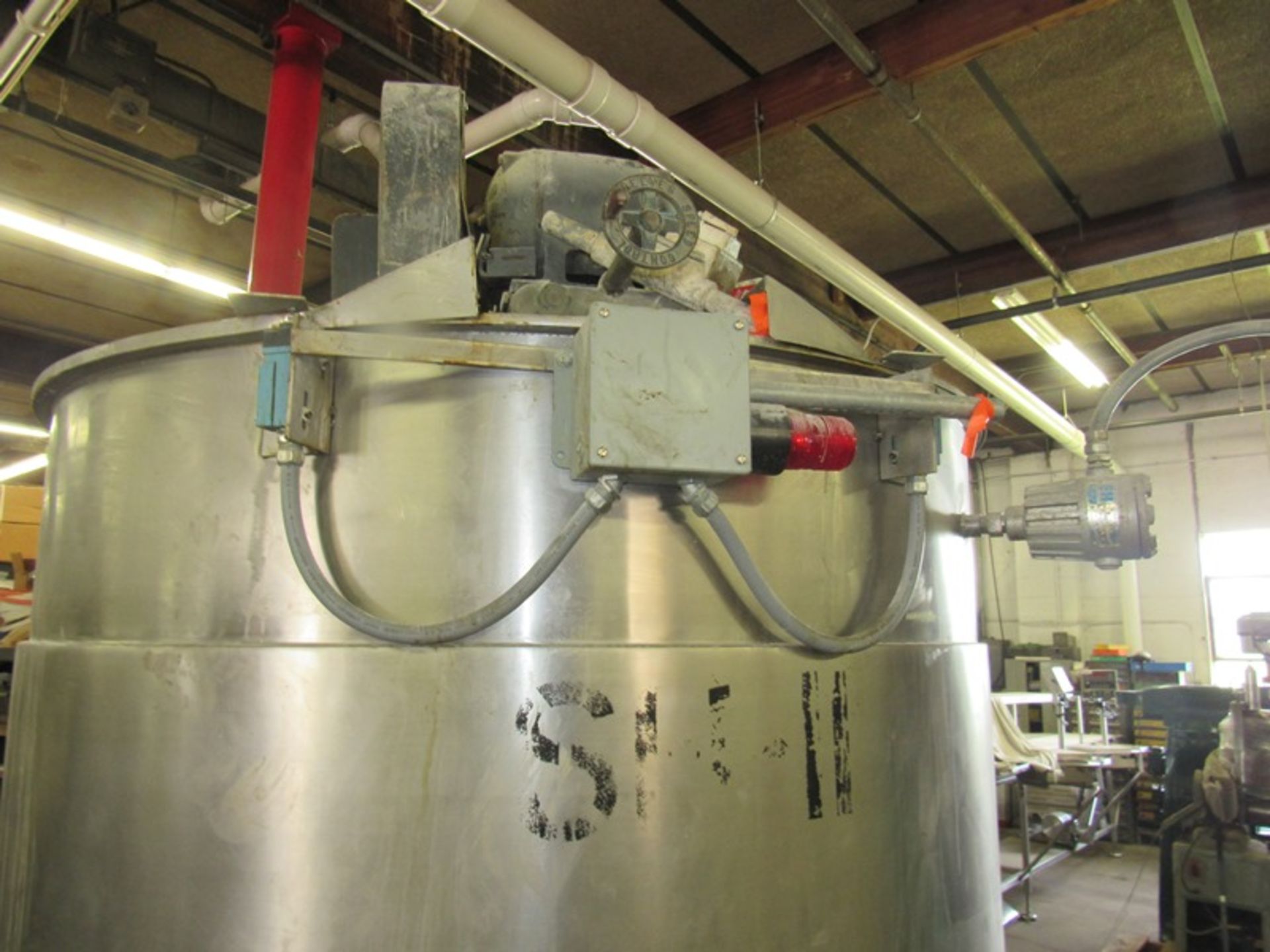 Groen Mdl. 800 Gal. Stainless Steel Jacketed Tank, 800 gallon capacity, 5' Dia. X 64" Deep with - Image 4 of 11