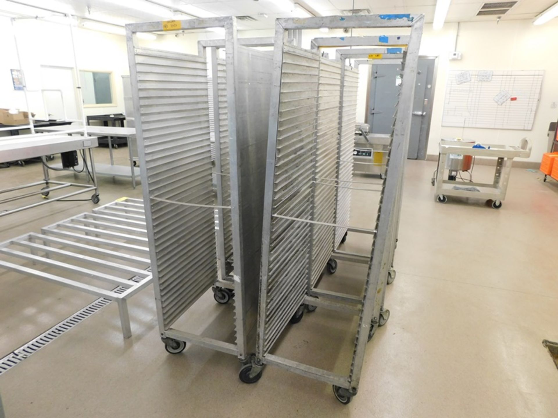 Cres Core Mdl. 2001841A Aluminum Table Carts, 26" X 17 3/4" X 70", holds 40 trays, 1 1/2" apart - ( - Image 3 of 3