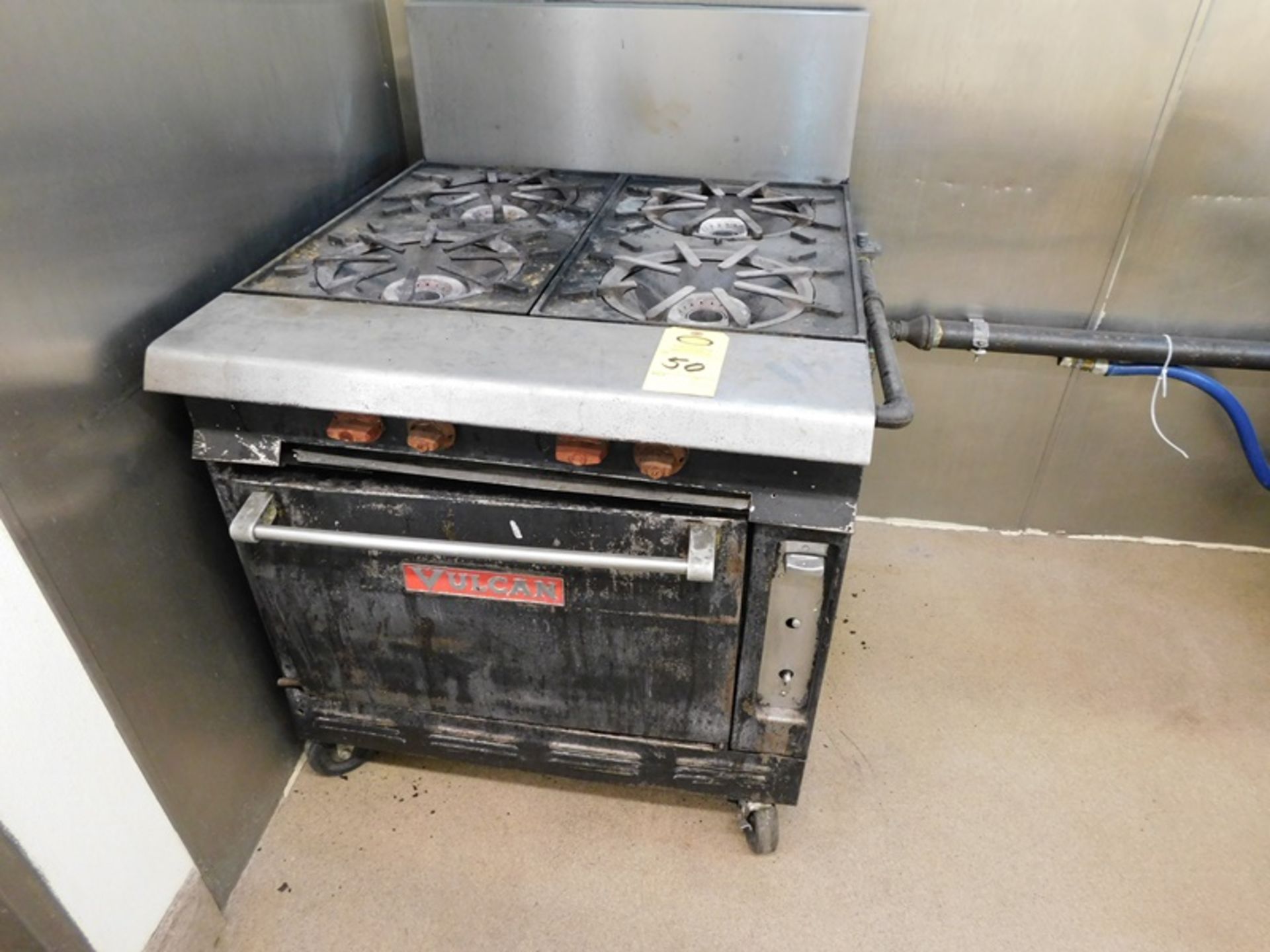 Vulcan Gas Range Oven, 4-burner, 36" wide -(Loading Fee: $75.00 Nebraska Stainless- Norm Pavlish (