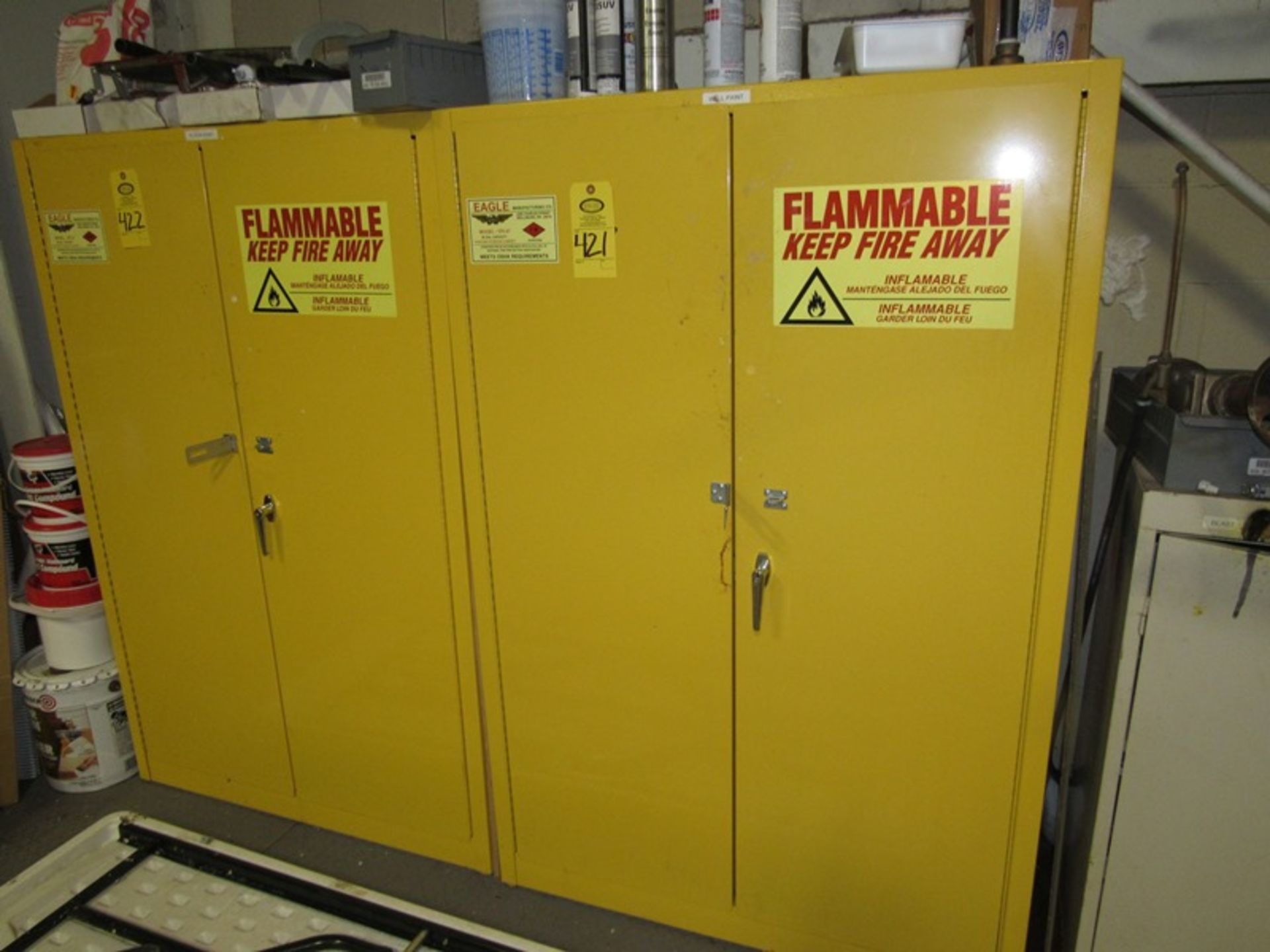 Eagle Mdl. YPI-49 Fire Proof Cabinet, 43" W X 18" D X 65" T (Required Loading Fee $50.00 Norm