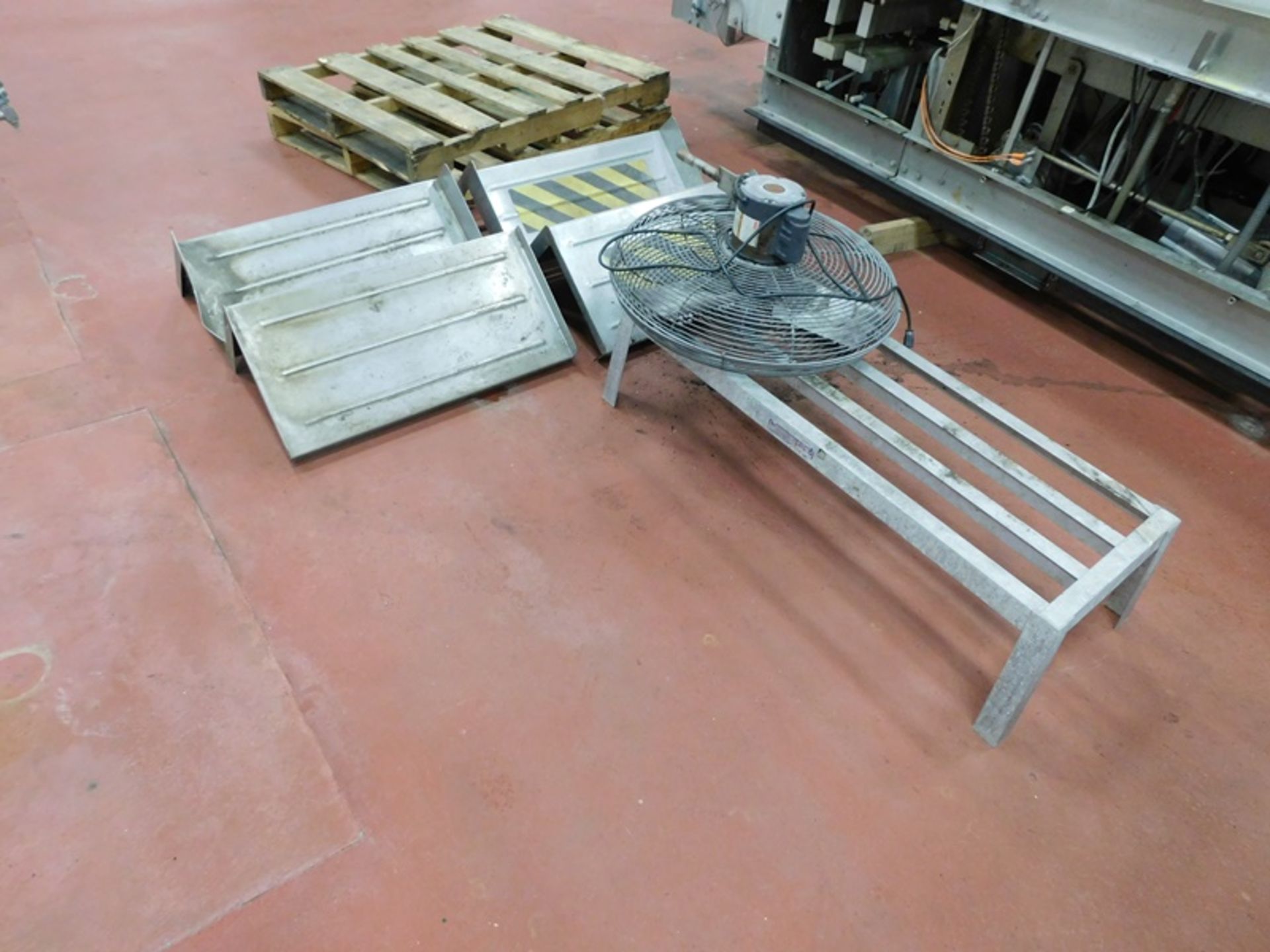 Lot Miscellaneous Stainless Steel Steps, Fan and Rack (Required Loading Fee $25.00 Norm Pavlish - Image 2 of 2