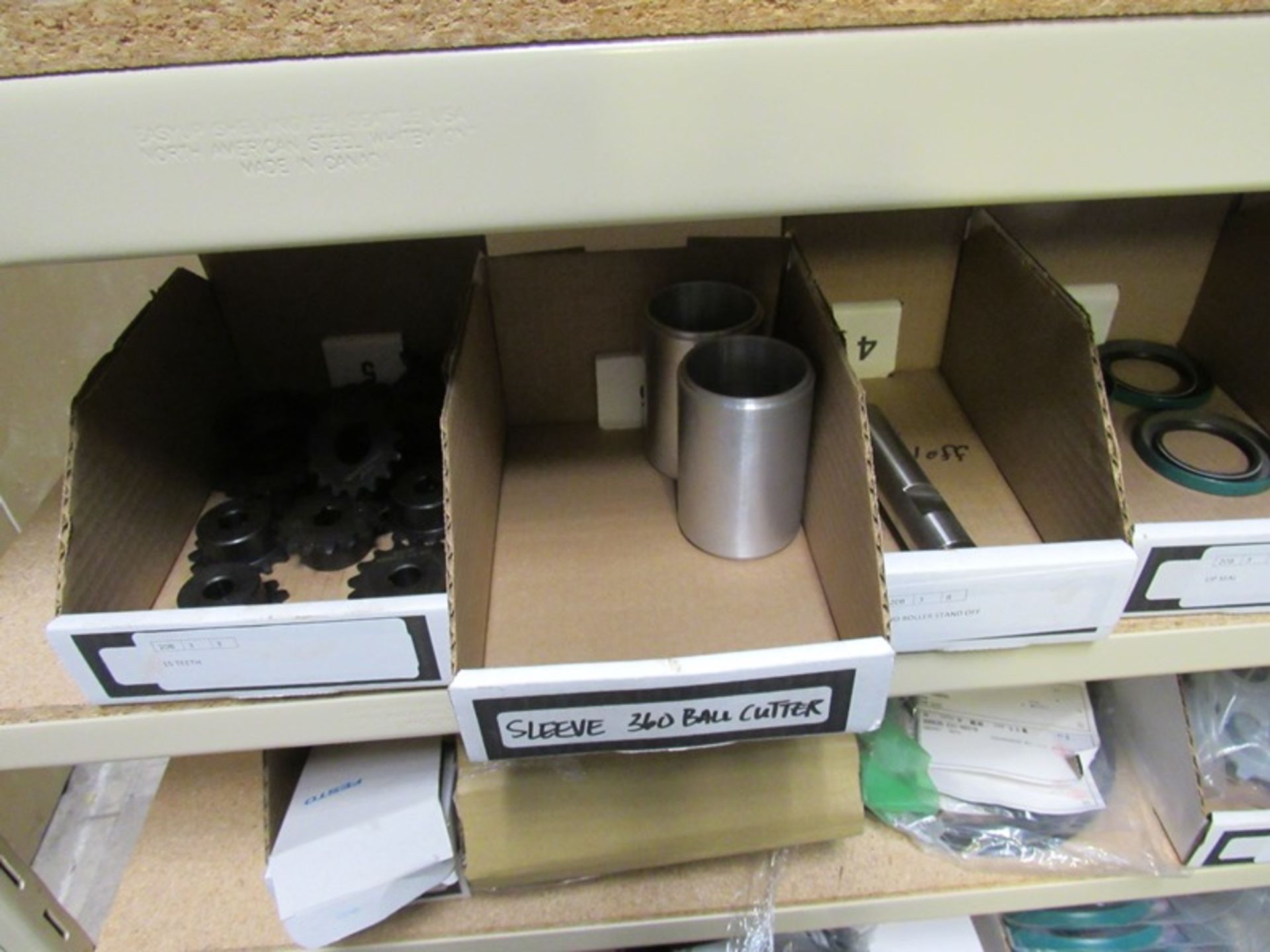 Lot Shelving Unit Contents Only: Filters, Connectors, Clamps, Cap Lugs, Adaptors, (2) Actuators, - Image 23 of 29