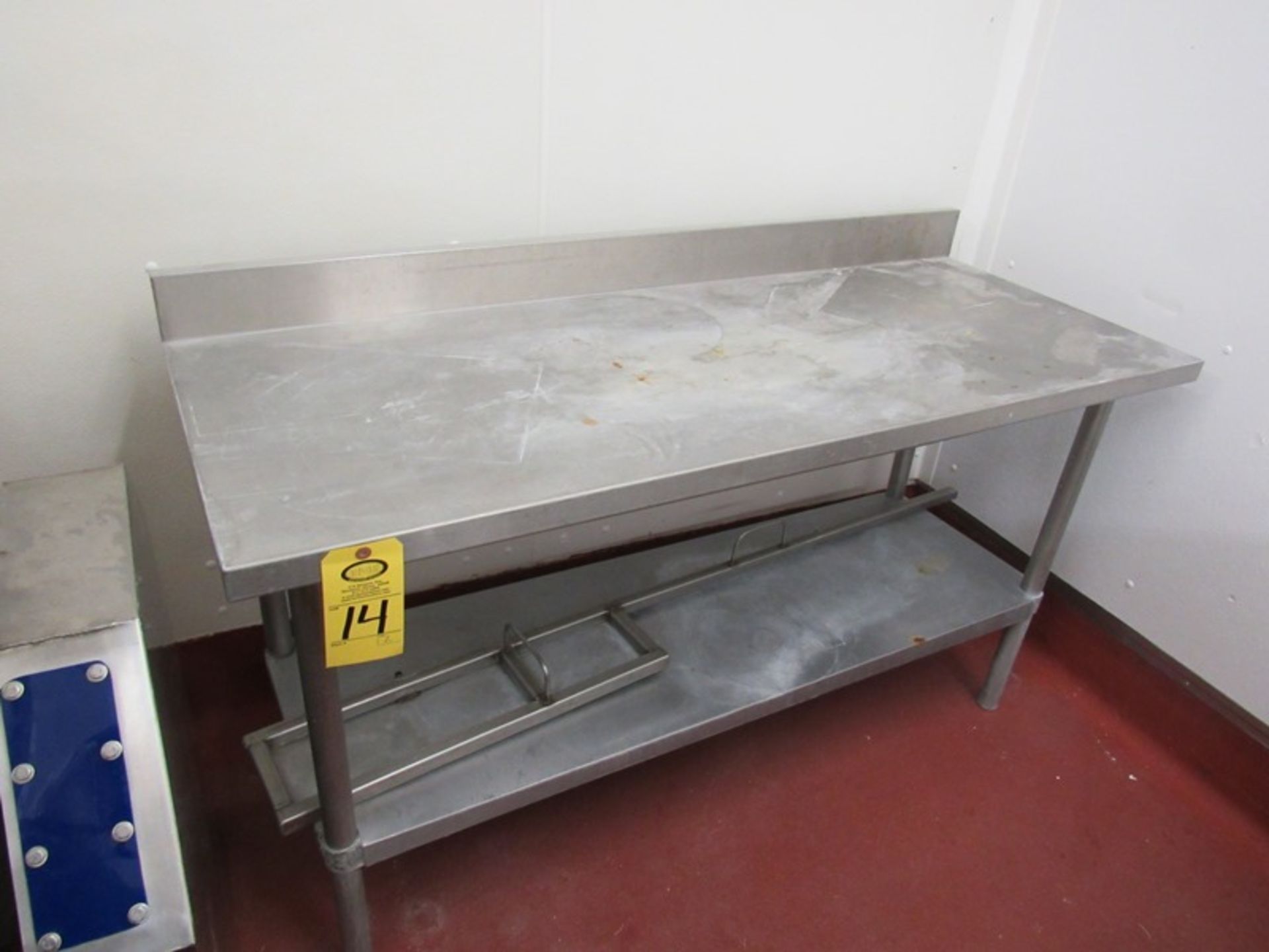 Stainless Steel Table, 23" W X 5' L X 33" T with bottom shelf (Required Loading Fee $15.00 Norm