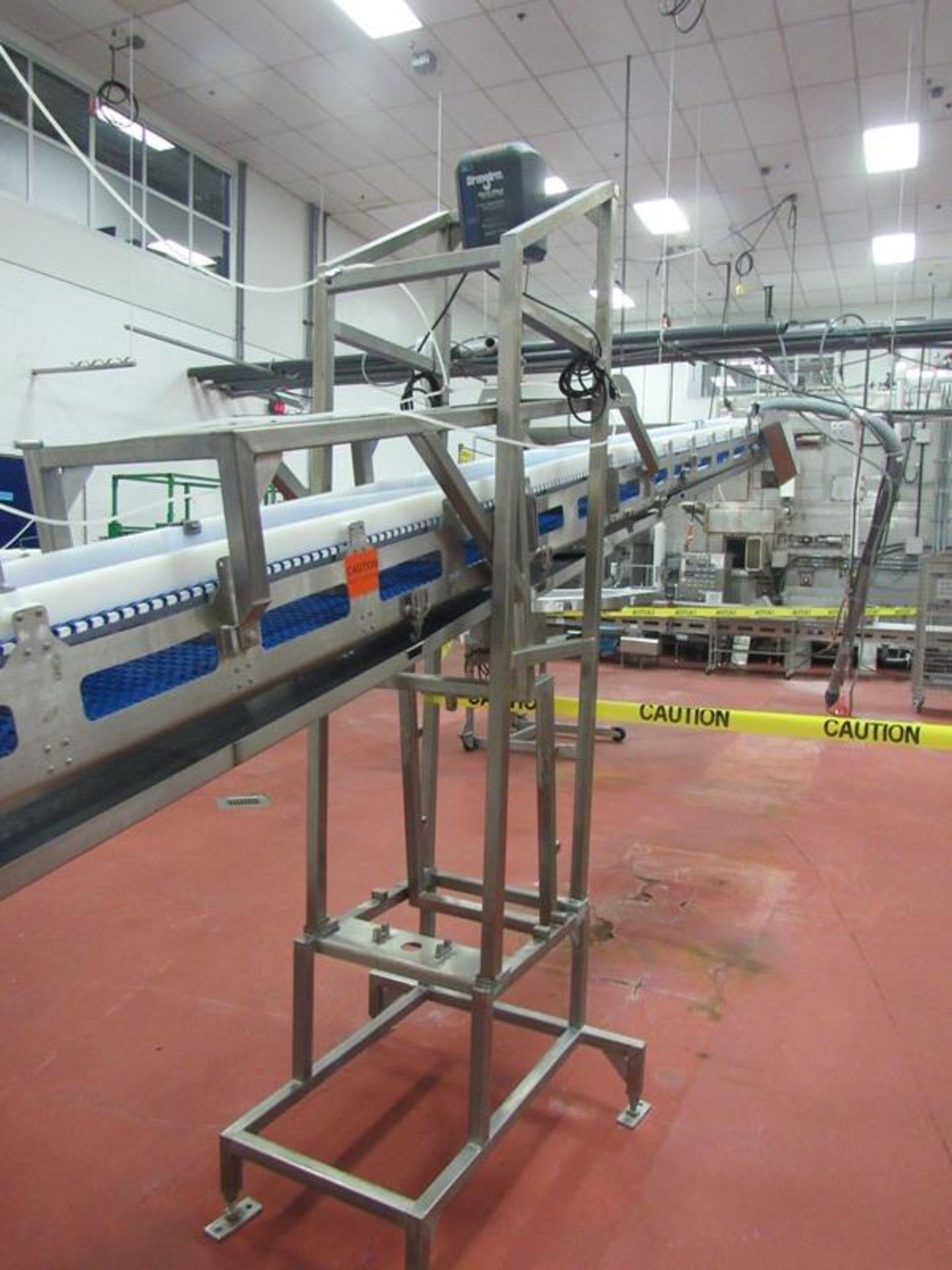 Portable Stainless Steel Conveyor, 9" W X 38" L plastic belt, V.F.D. (Required Loading Fee $50.00 - Image 4 of 7