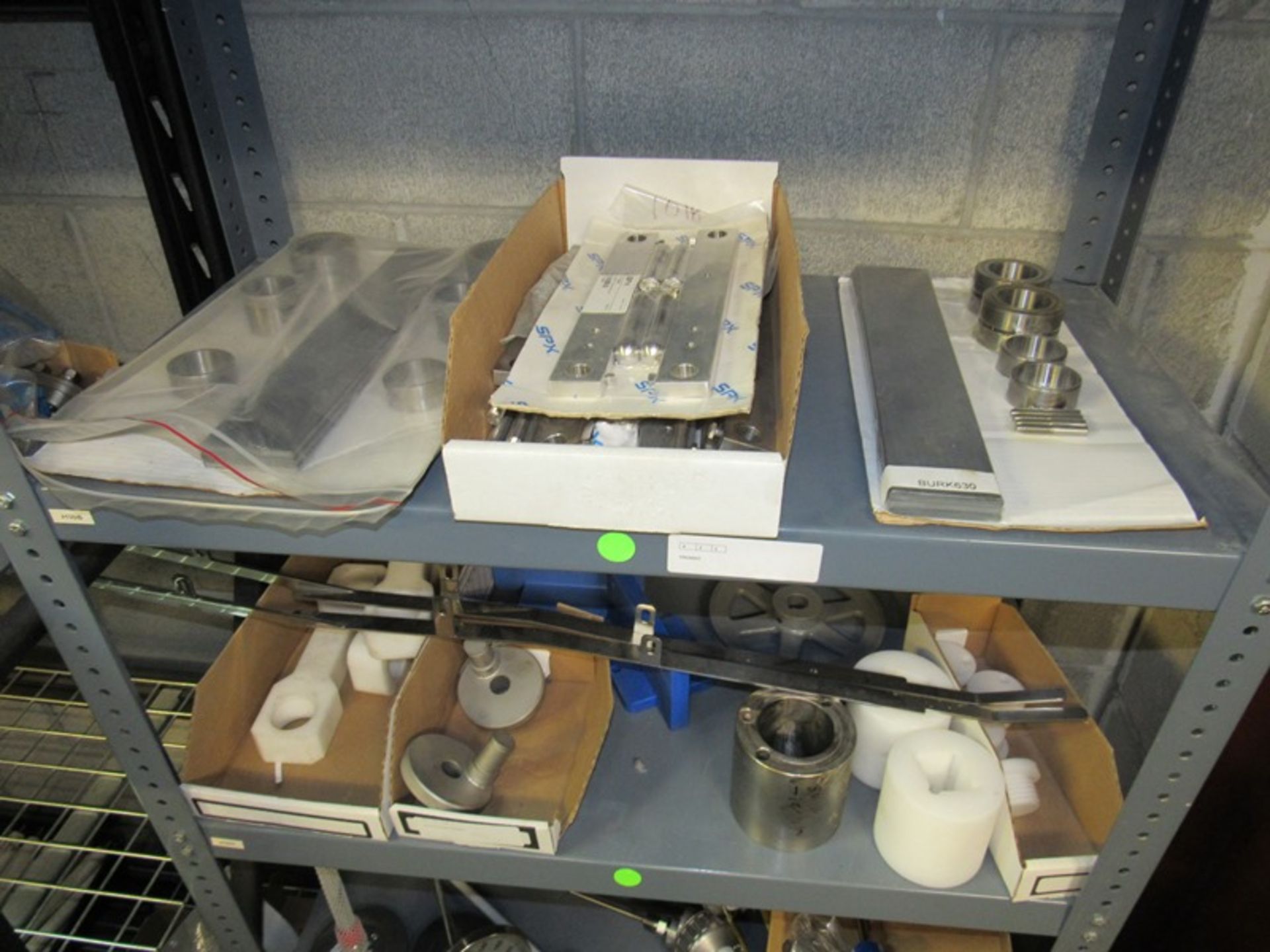 Lot Contents of Shelving Unit Only: Chart Recorder, Rice Lake Scale Head, Bushings, Thermometers - Image 3 of 11
