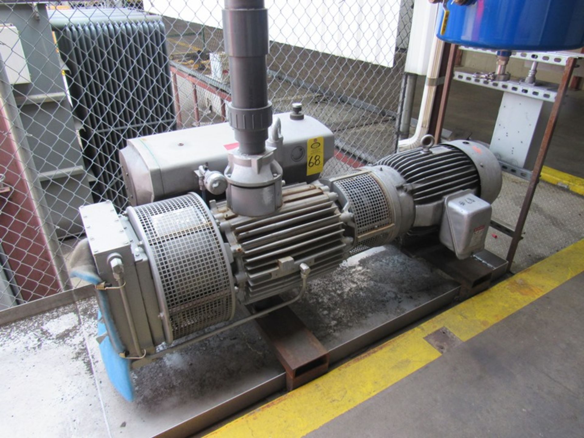 Busch Mdl. RA630B4Z61001 Vacuum Pump, Ser. #U150500285, 25 h.p., motor, 230-460 VAC 3 phase (