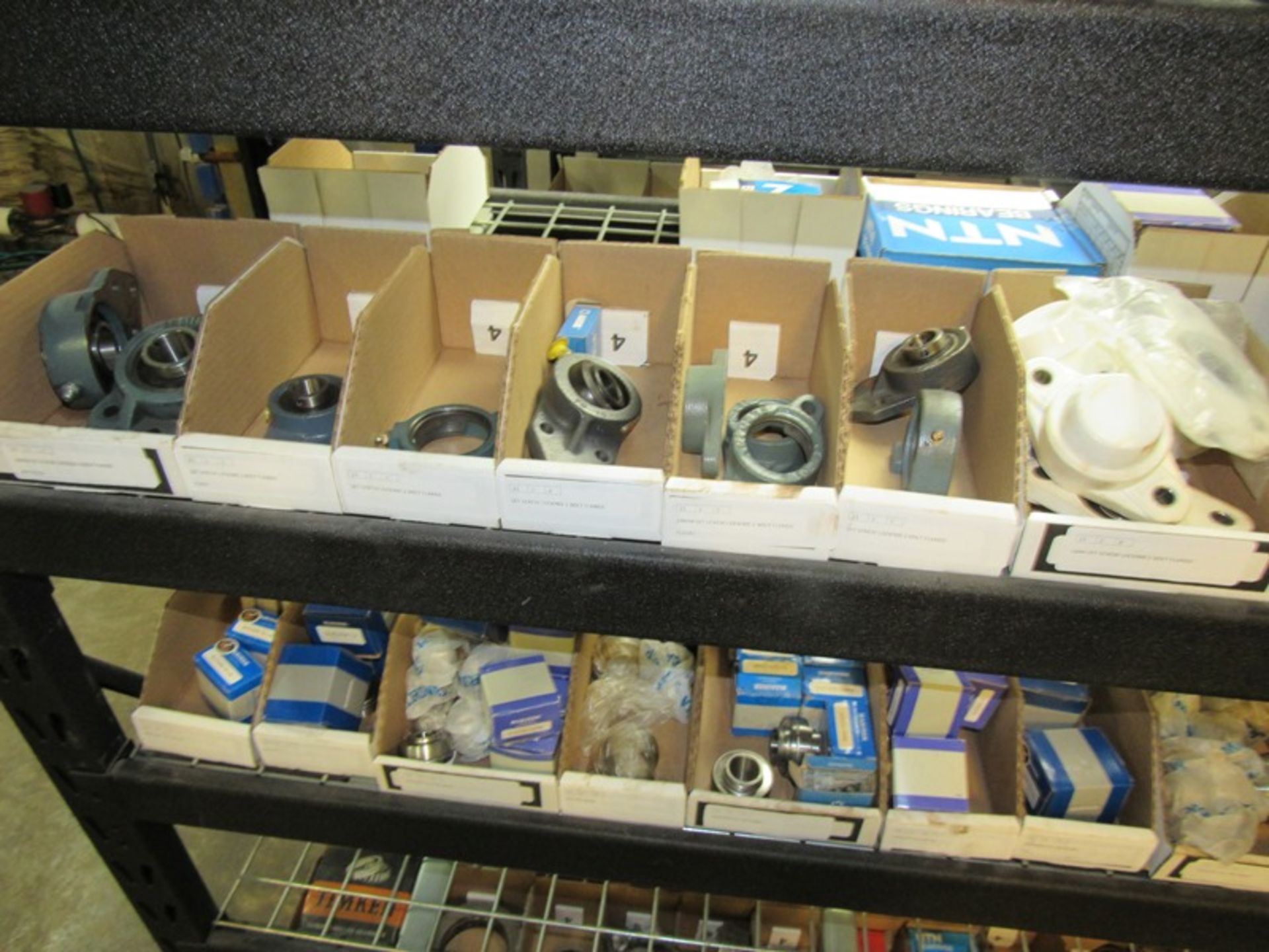 Lot Contents Shelving Unit: Bearings, Housings, Pillow Blocks, End Caps, etc. (Required Loading - Image 4 of 19