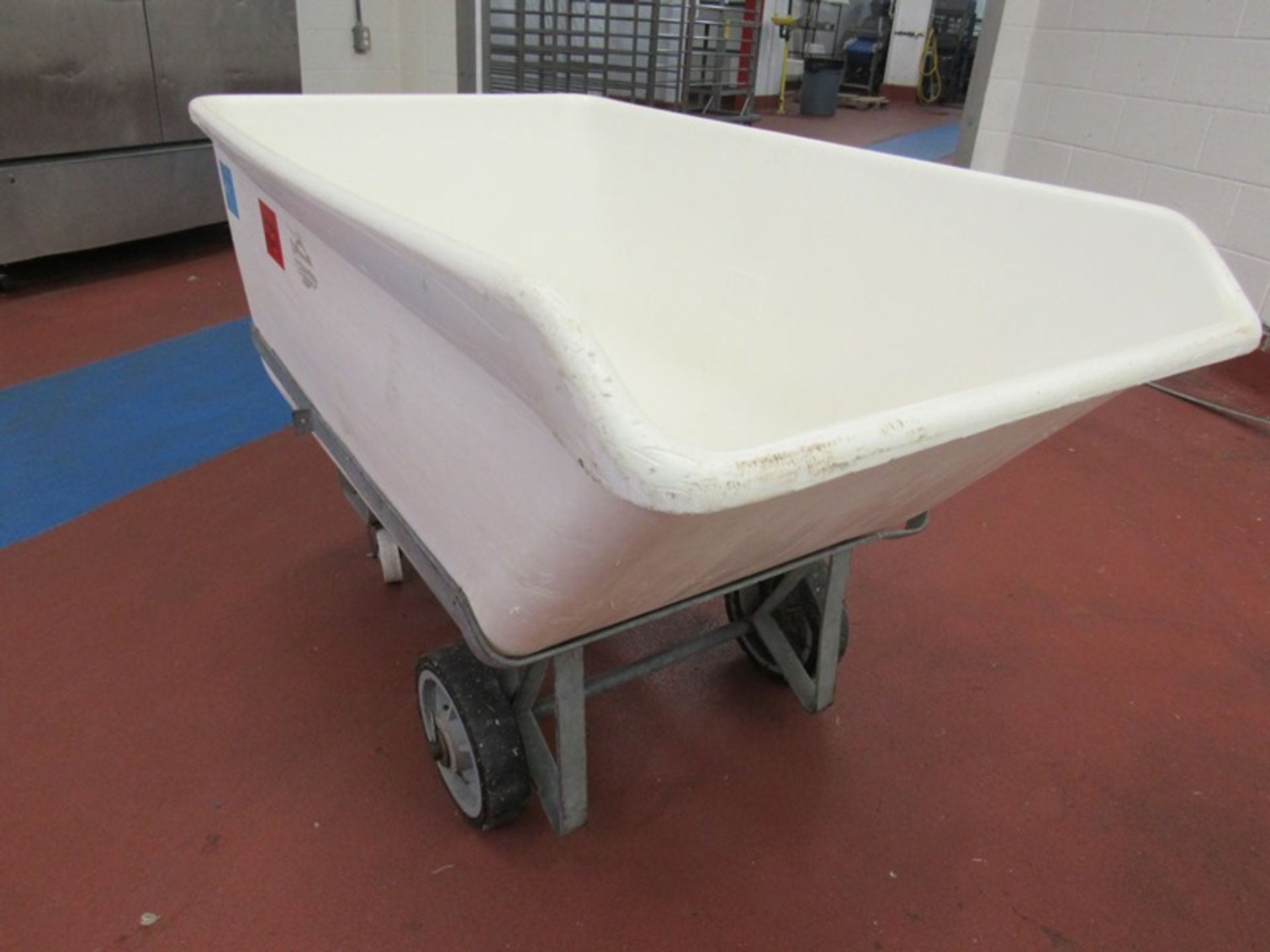 Remco Mdl. 6901 Plastic Food Totes on stainless steel cart, 33" W X 54" L X 20" D (Required - Image 3 of 3