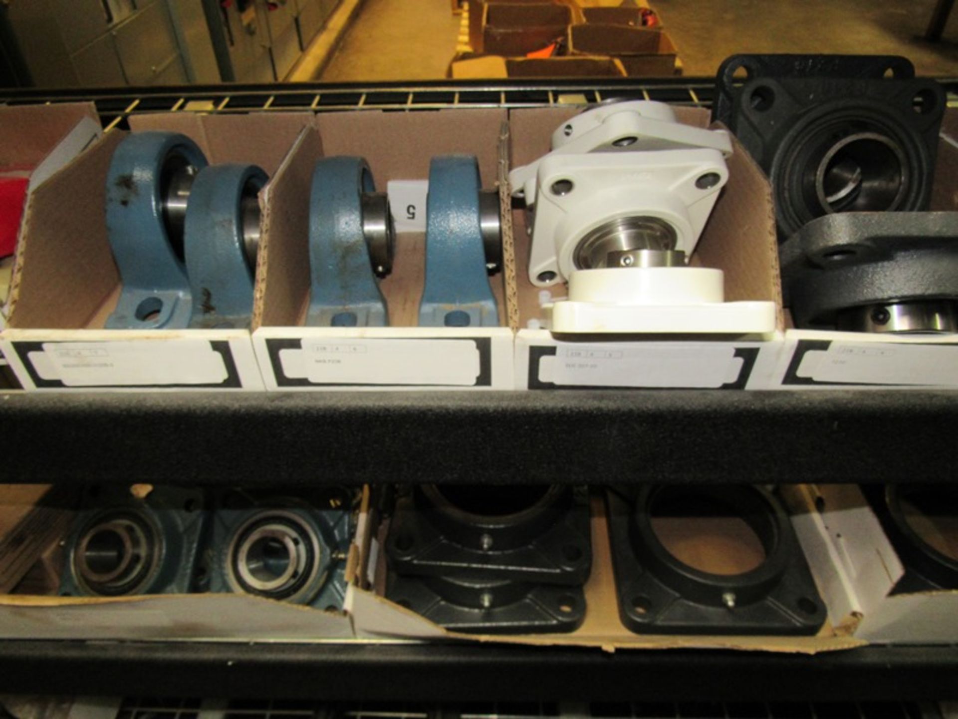 Lot Contents Shelving Unit: Bearings, Housings, Pillow Blocks, End Caps, etc. (Required Loading - Image 17 of 19