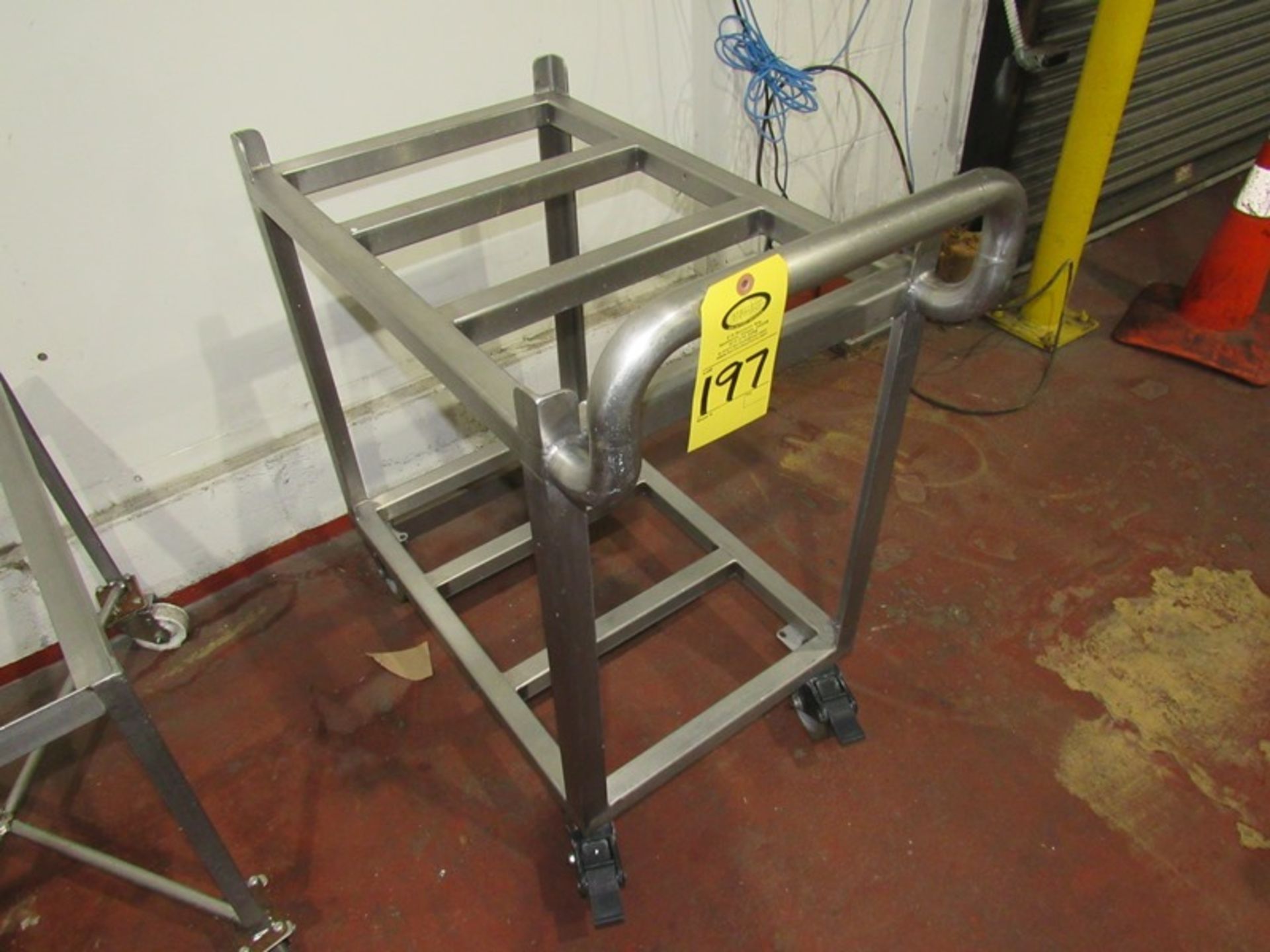 Stainless Steel Portable Tote Rack, 18" W X 28" L with handles (Required Loading Fee $10.00 Norm