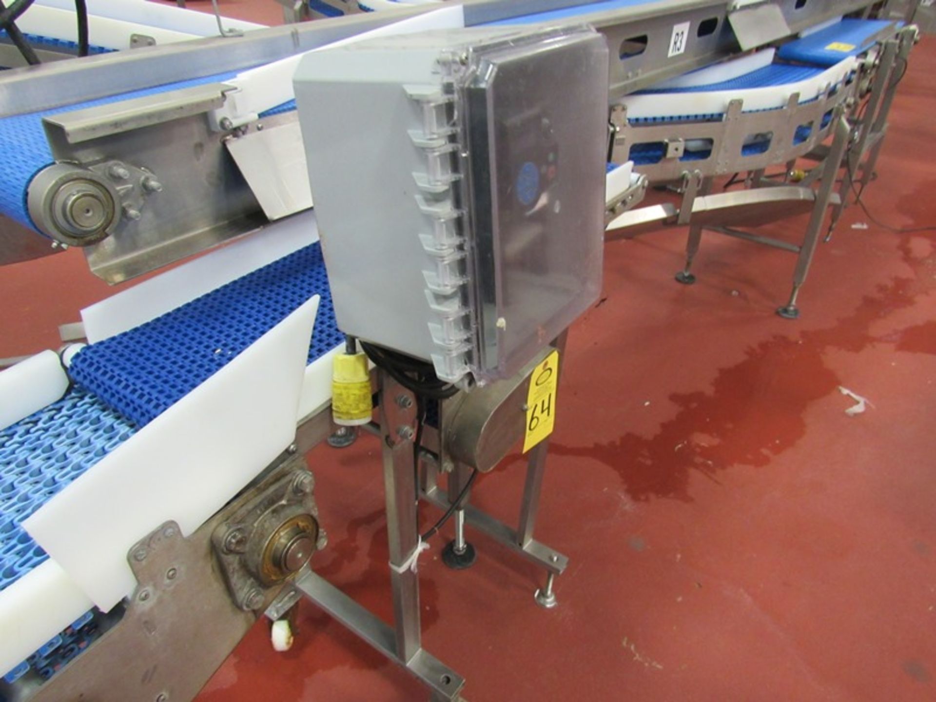 Portable Stainless Steel Conveyor, 9" W X 38" L plastic belt, V.F.D. (Required Loading Fee $50.00 - Image 2 of 7