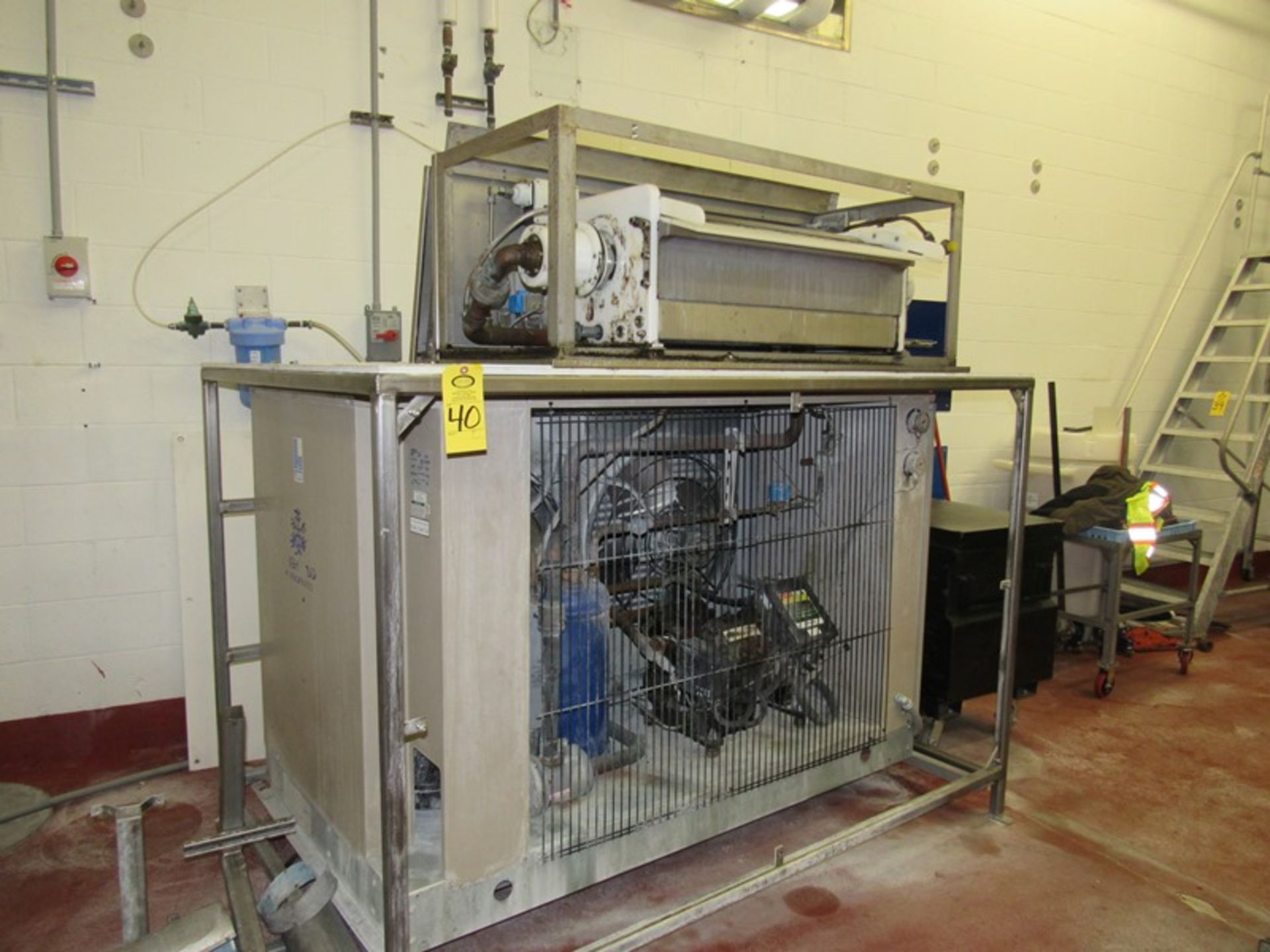 Larkin/Heatcraft Mdl. LDT1500LGD Air Cooled Condensing Unit, Ser. #T16E81440, 480 VAC 30, Comp.